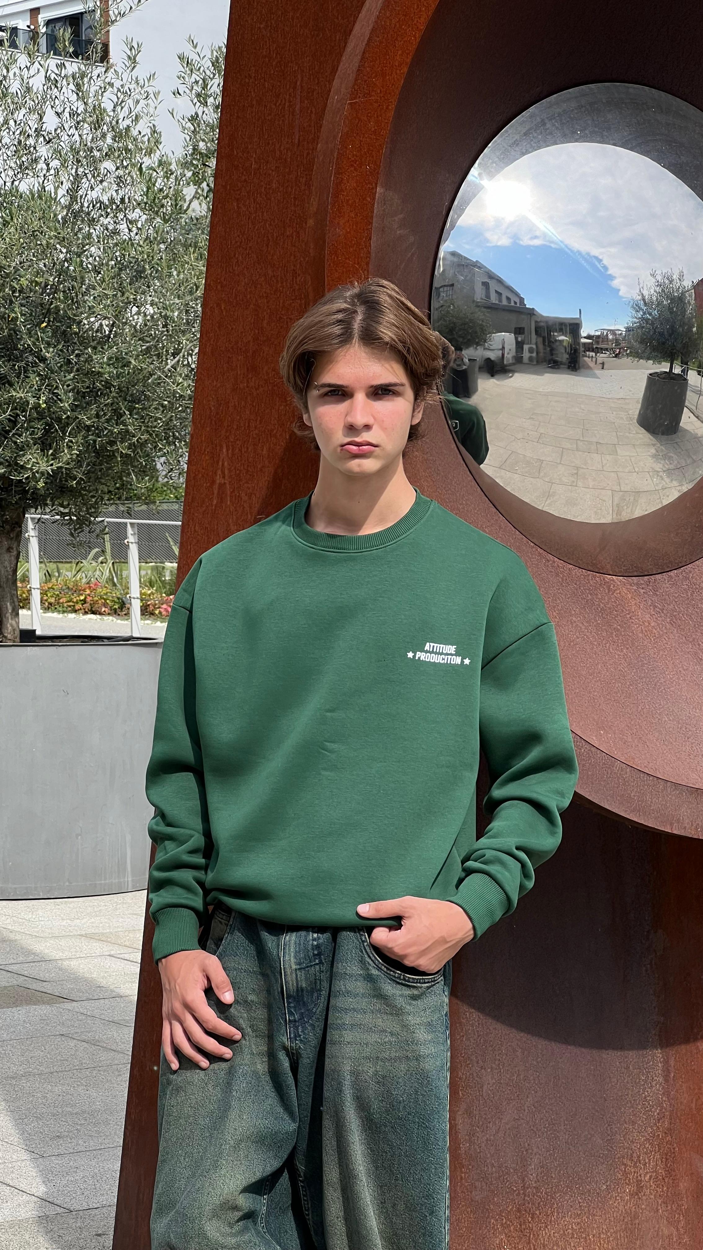 Chillhigh Green Oversize Sweatshirt