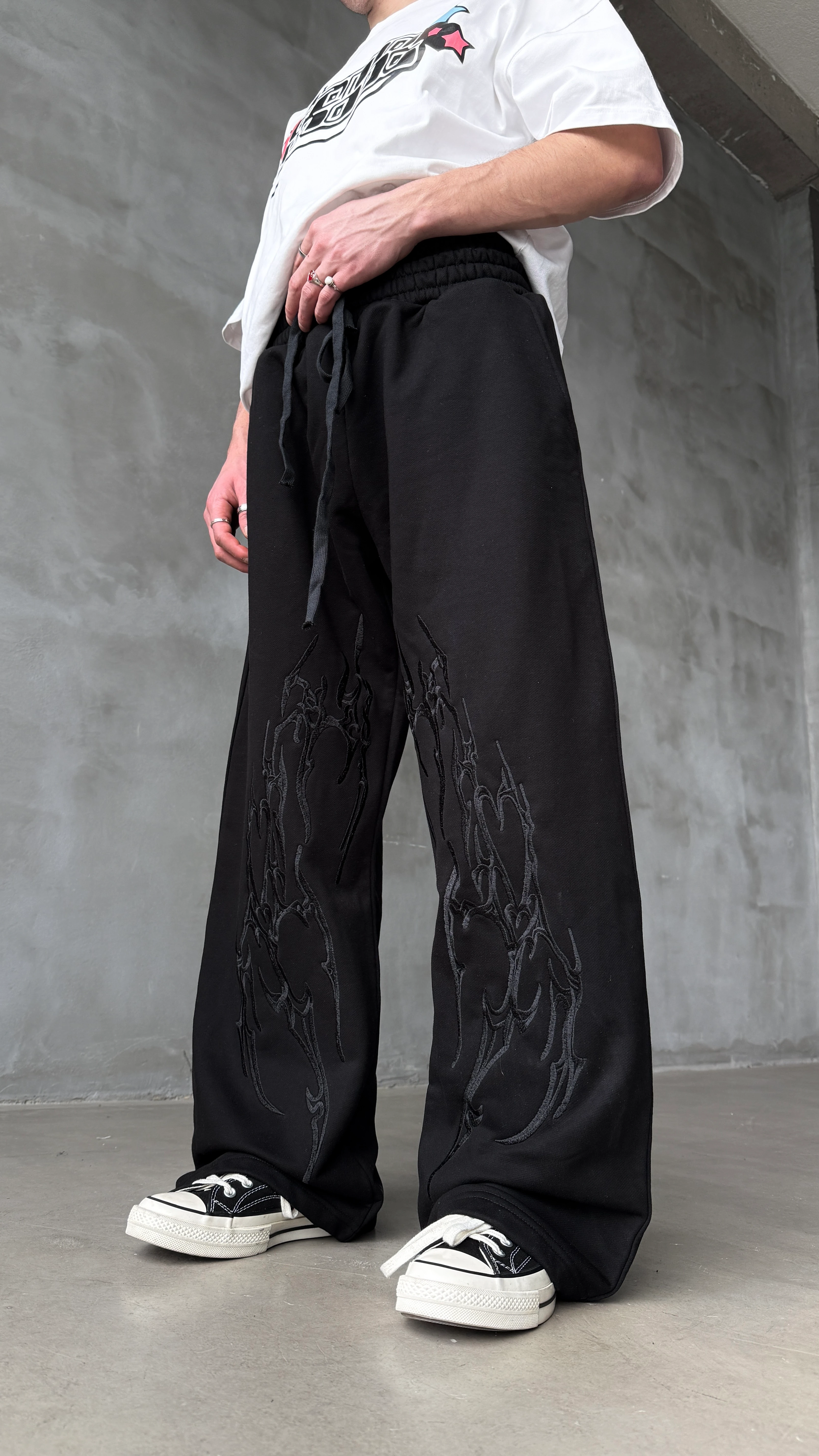 Lightning Nakış Detey Premium Baggy Sweatpant 