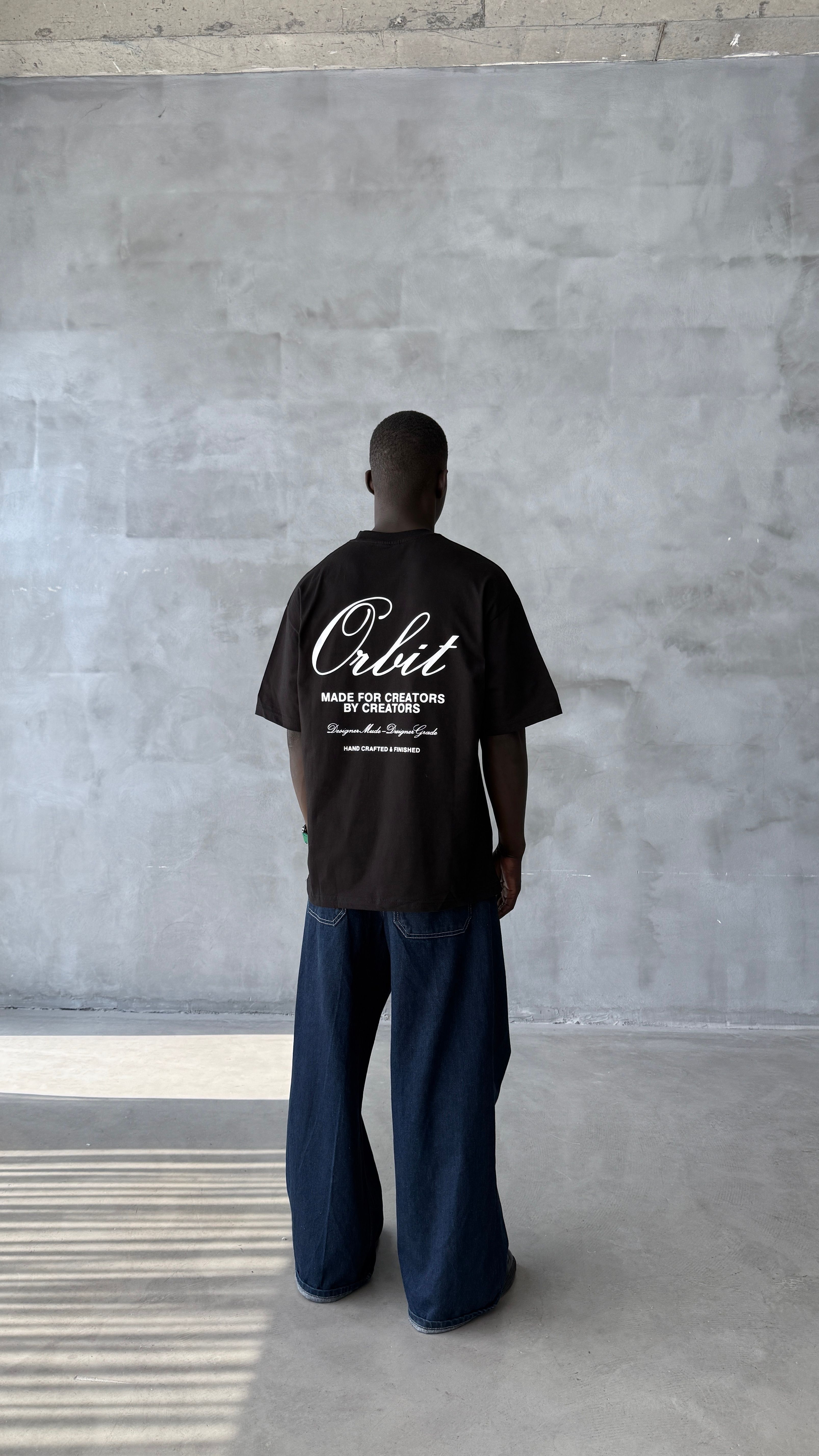 Siyah Qulid Oversize Tişört 
