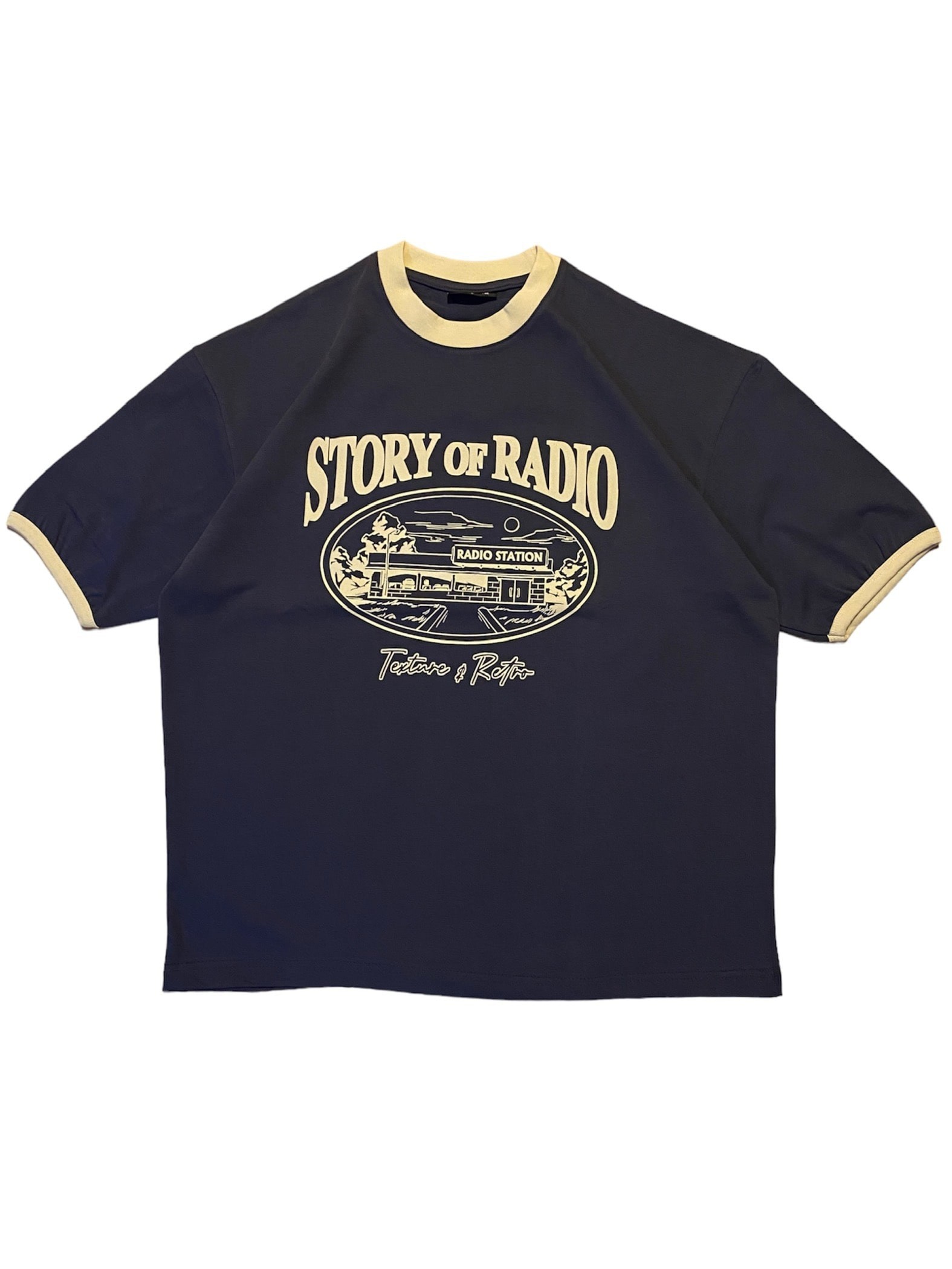 Story Of Radio Füme Oversize Tişört 