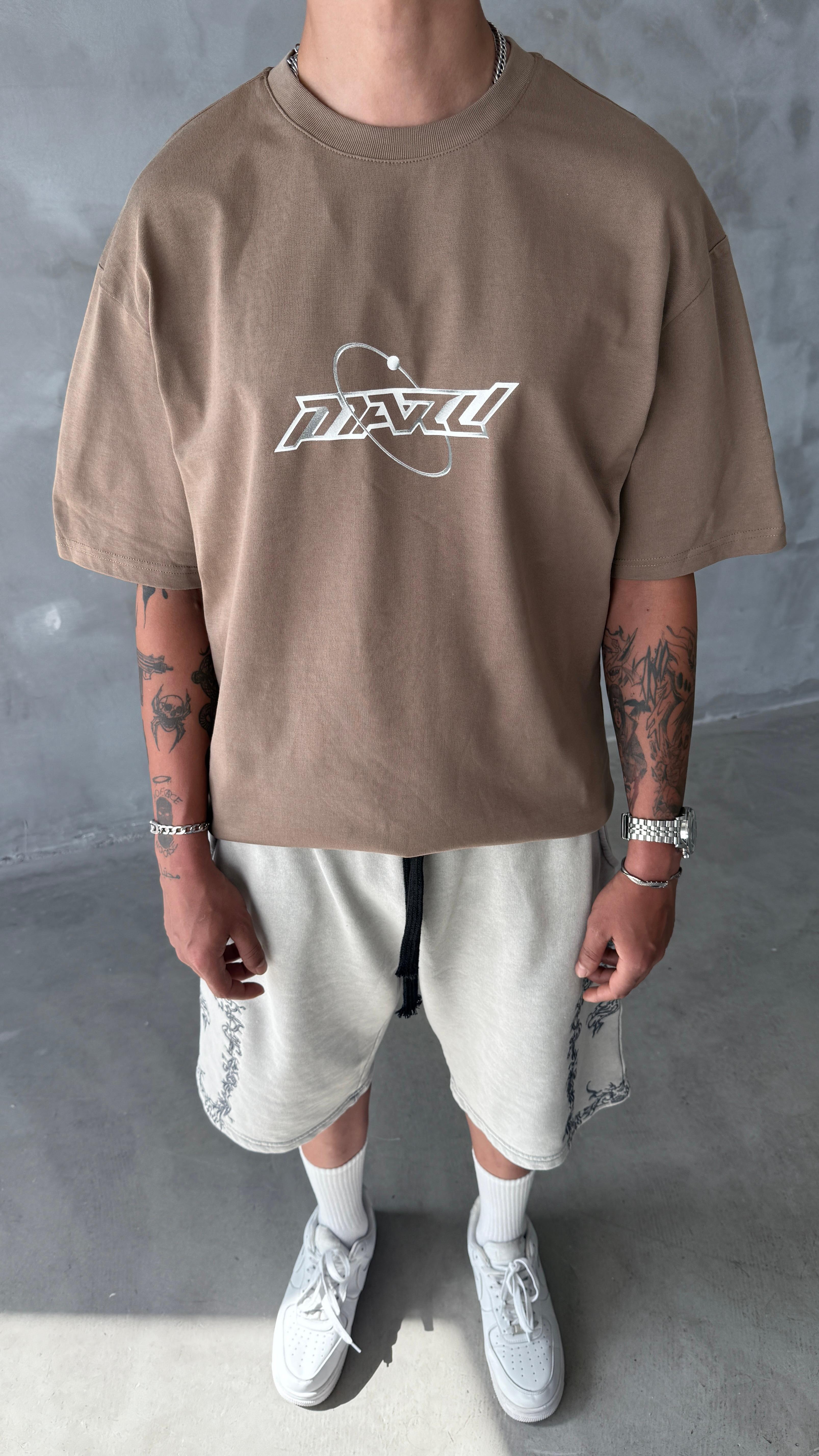 RW Brown Space Oversize Tişört 