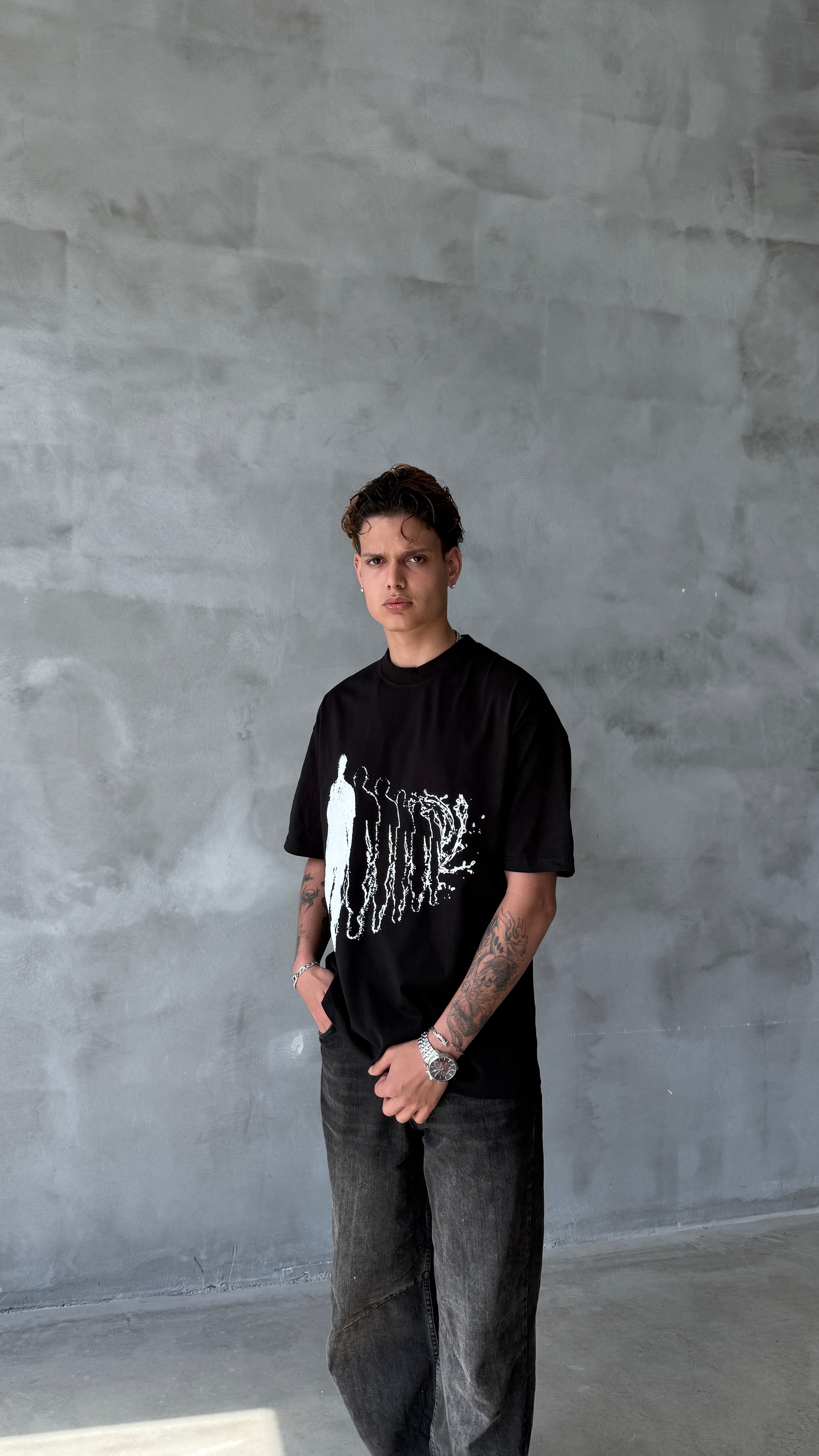 Black Souls Oversize Tişört 
