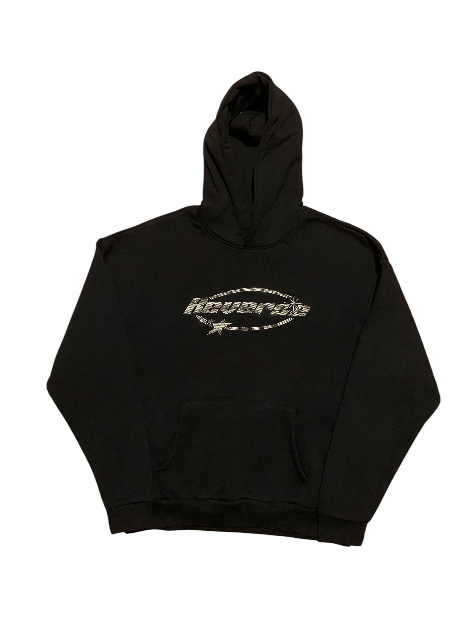 Reverse Rhinestones Oversize Hoodie 