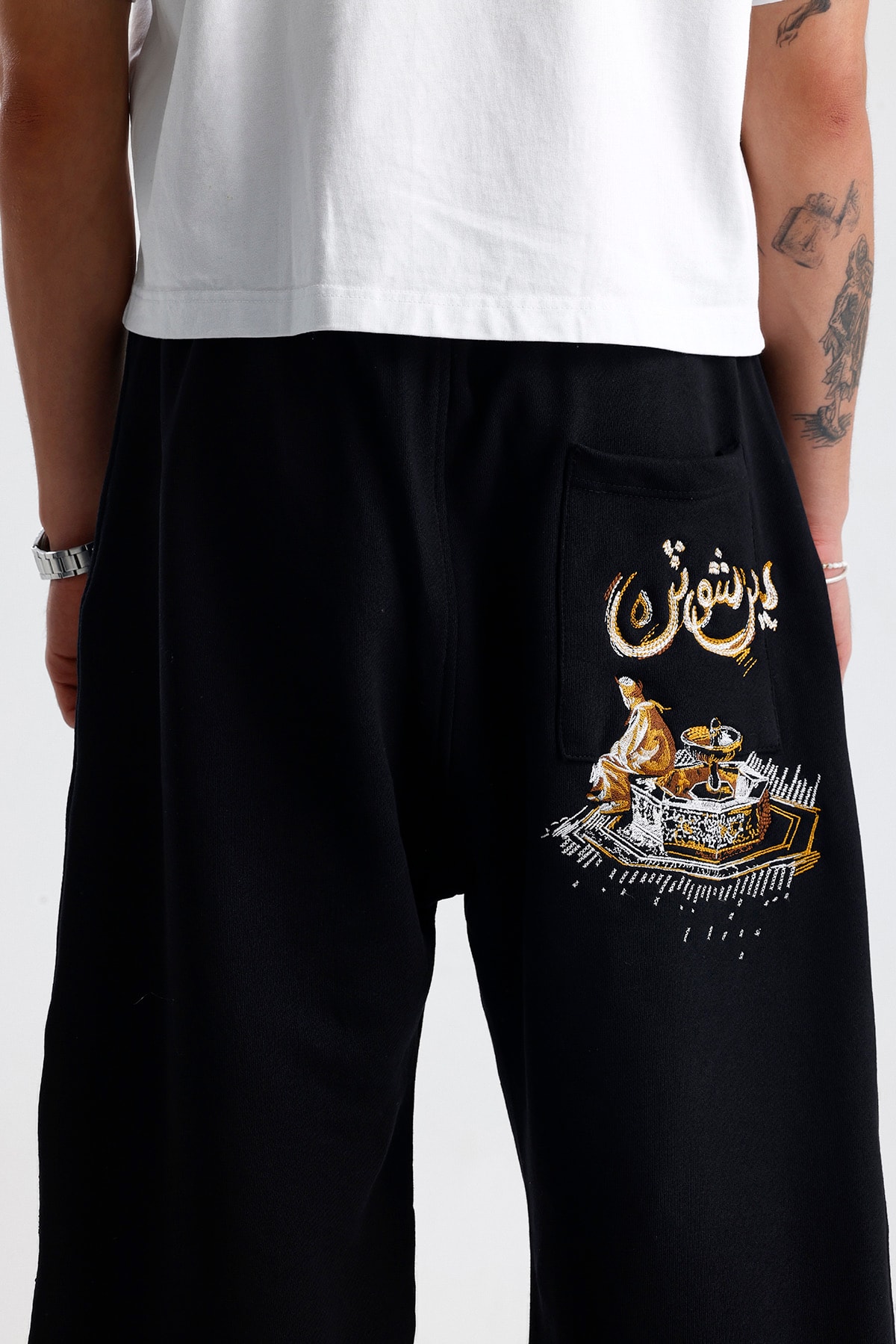 Arabic Fountain Nakış Detay Premium Baggy Sweatpant 