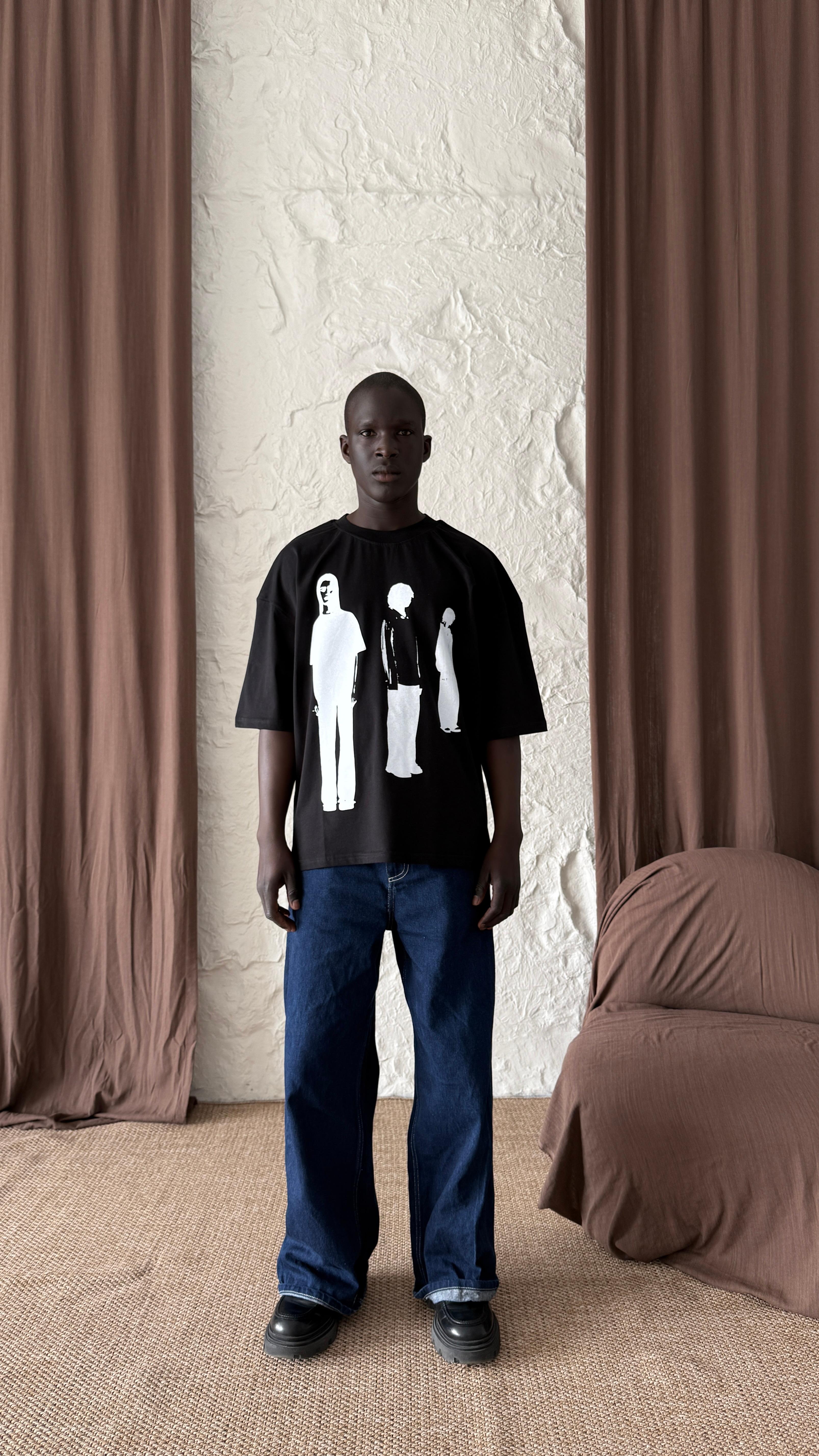 Black İnferno Oversize Tişört 