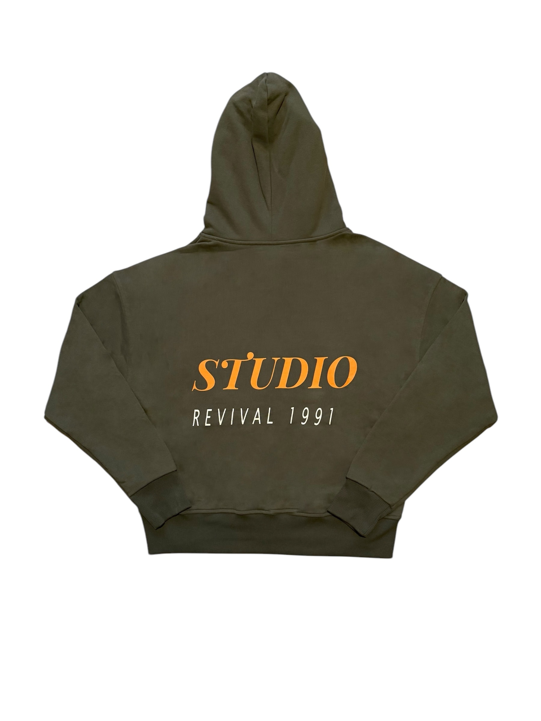 Revival Haki Premium Oversize Zipper Hoodie