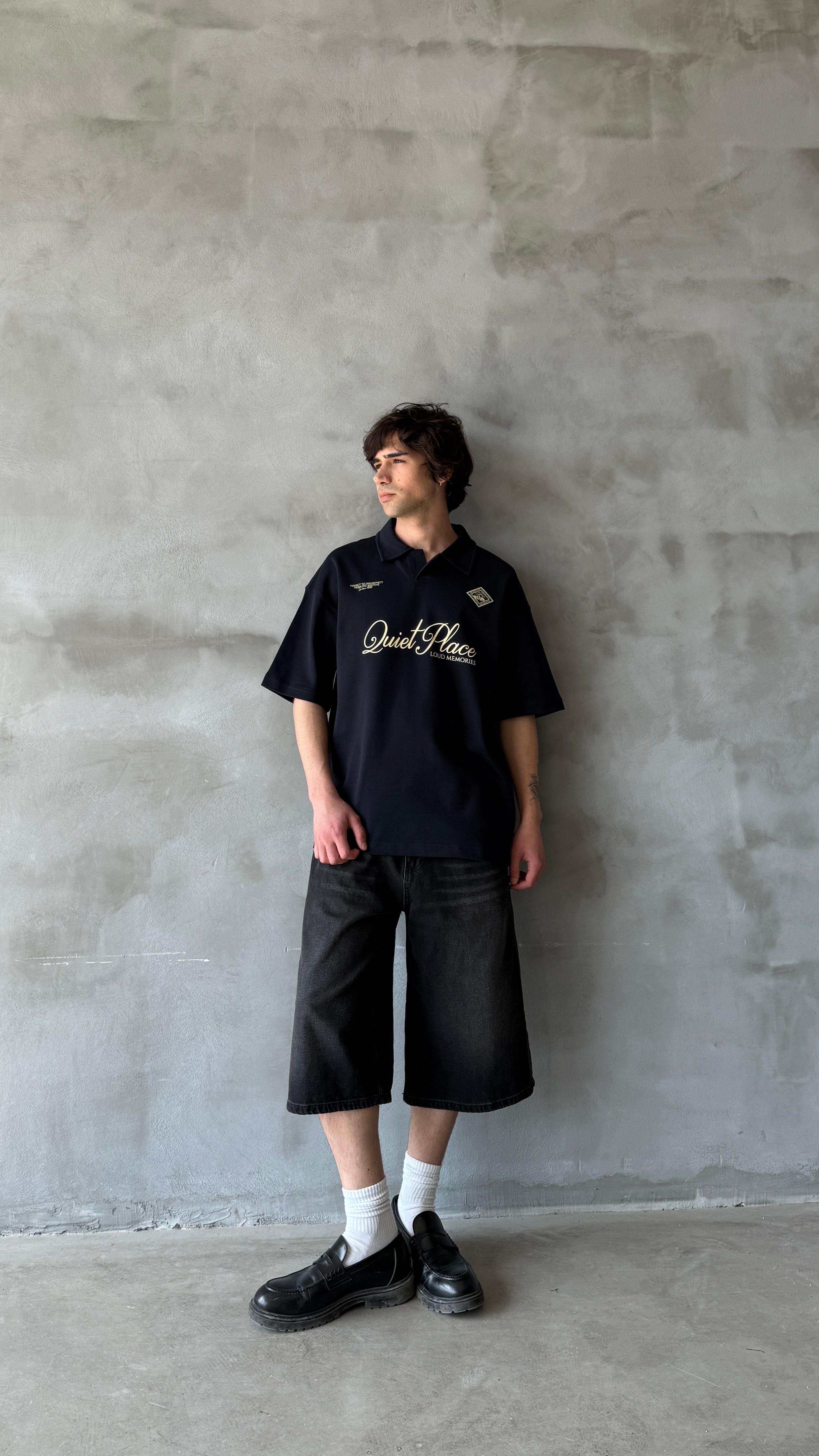 İndigo Quite Palace Polo Yaka Oversize Tişört 