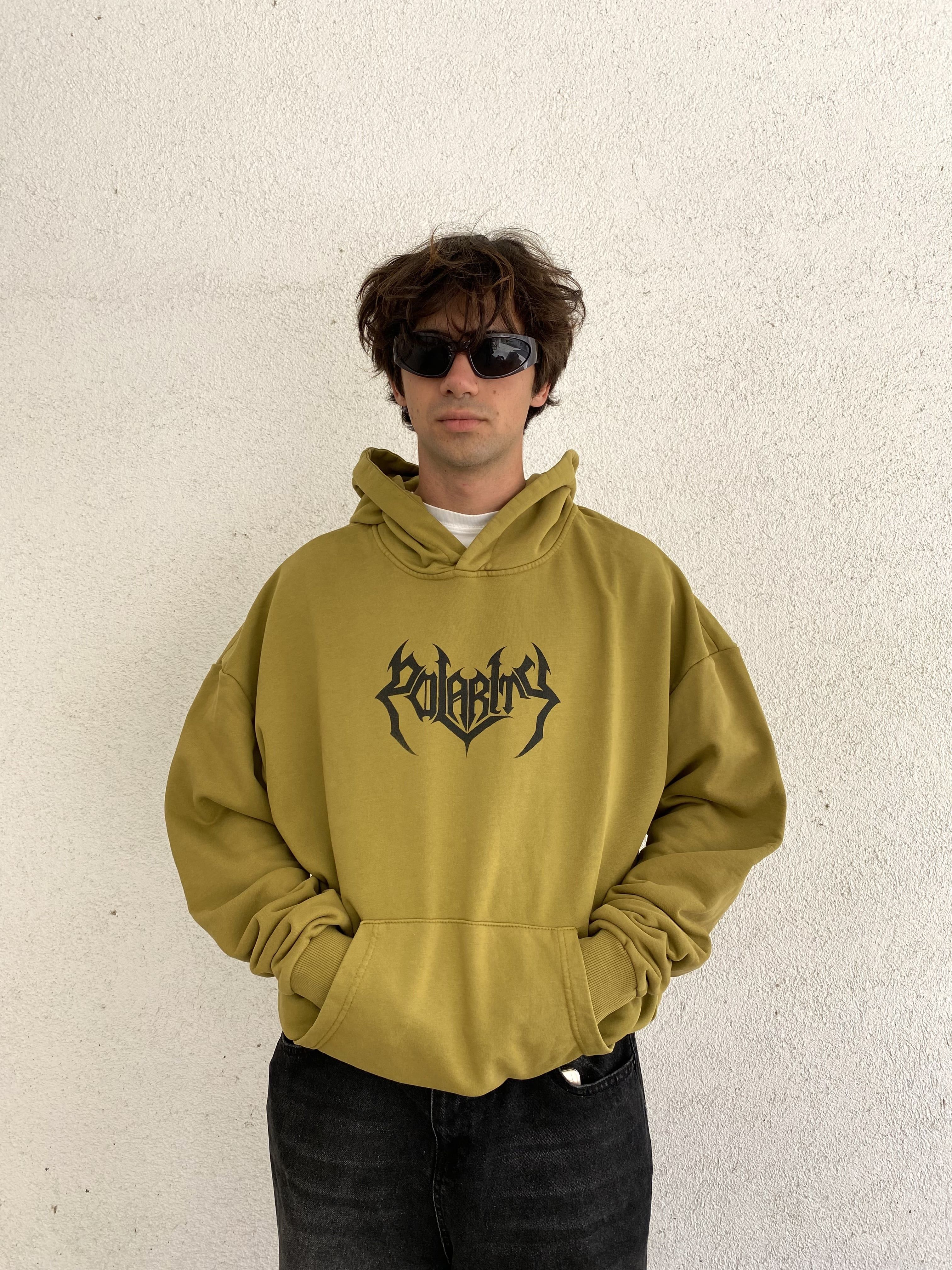 Polarity Asit Yıkamalı Oversize Hoodie 