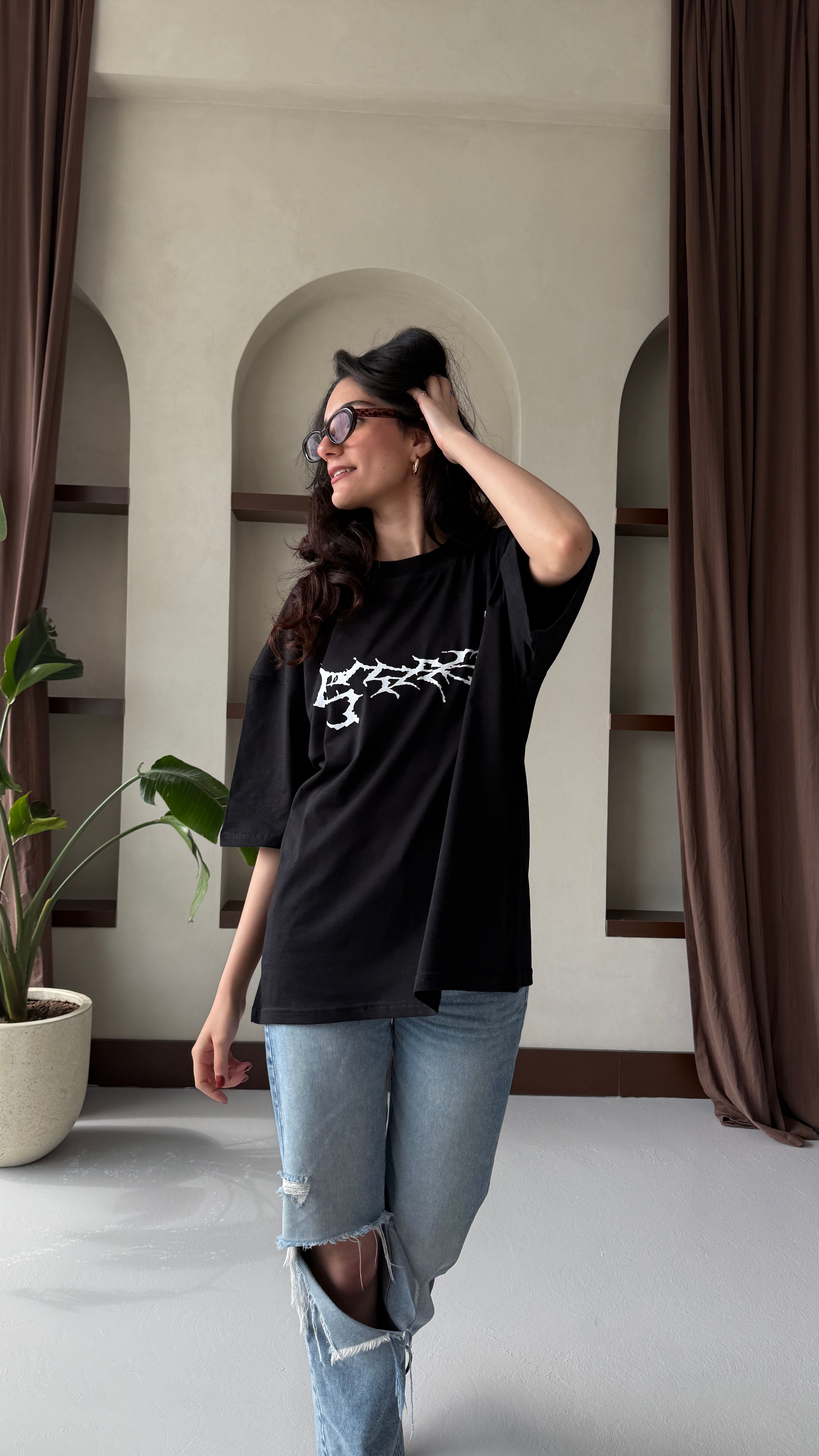 Black Secret Oversize Tişört 