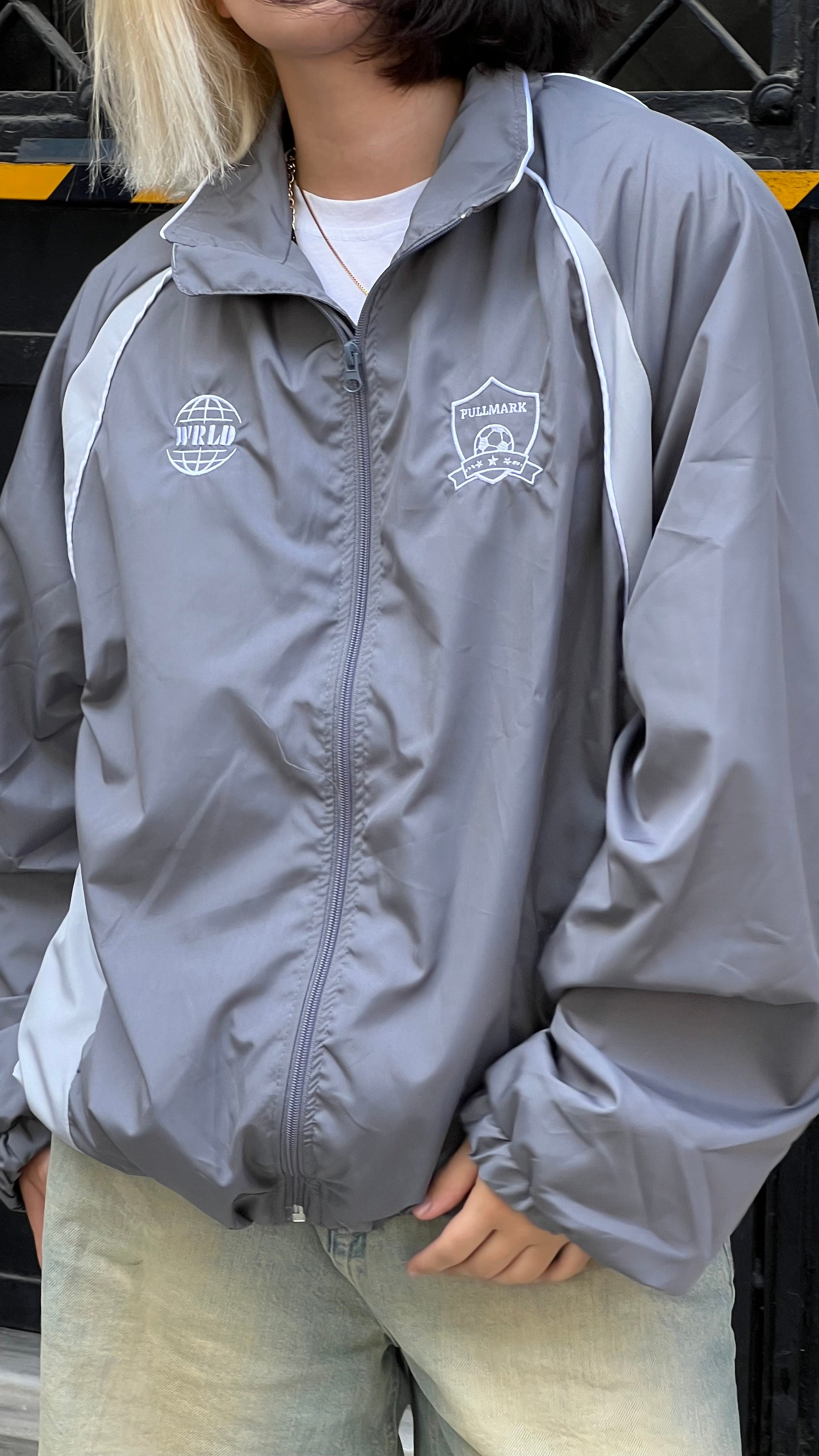 Grey WRLD Track Jacket 