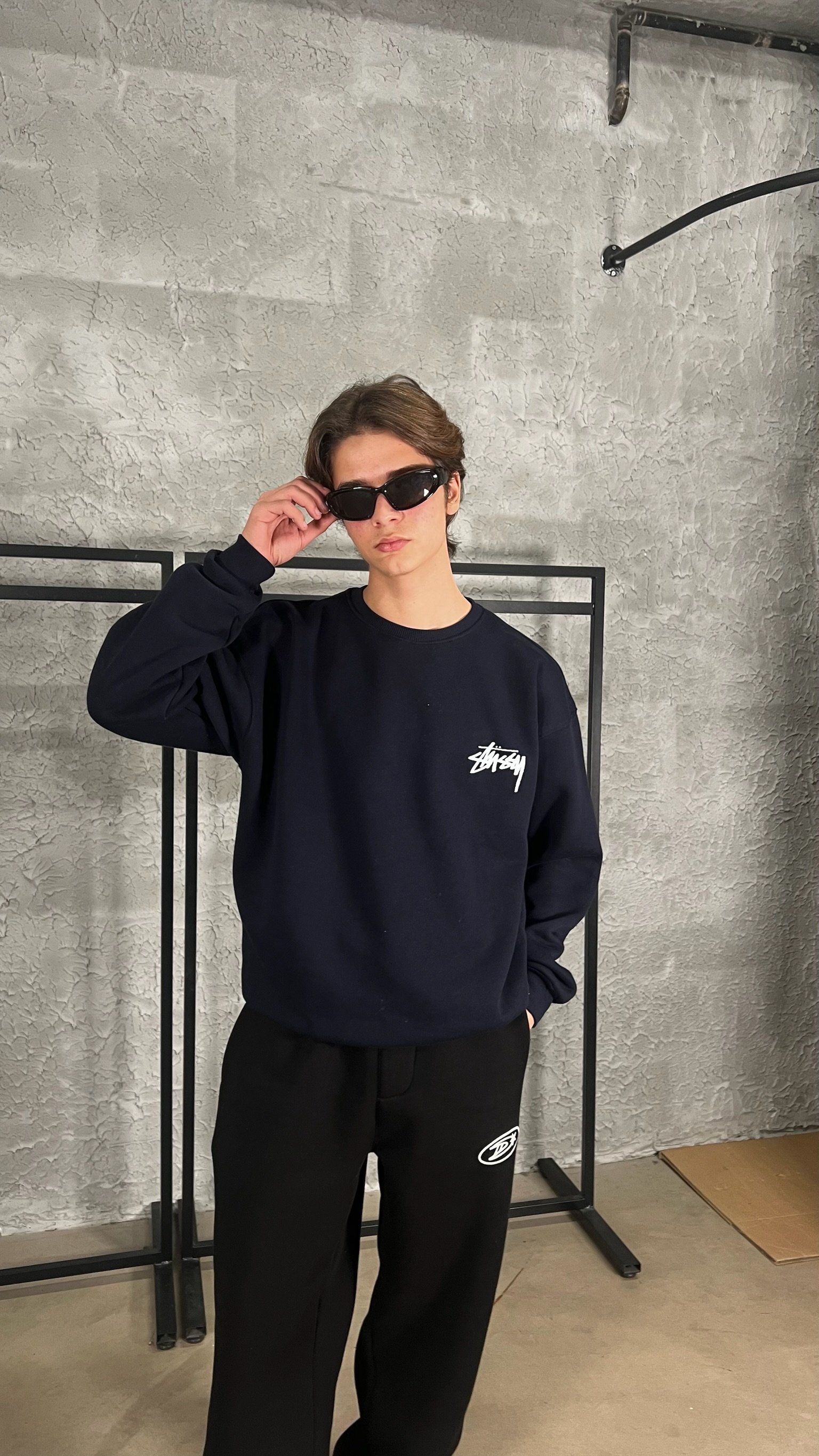 Koyu Lacivert S x N Oversize Sweatshirt 