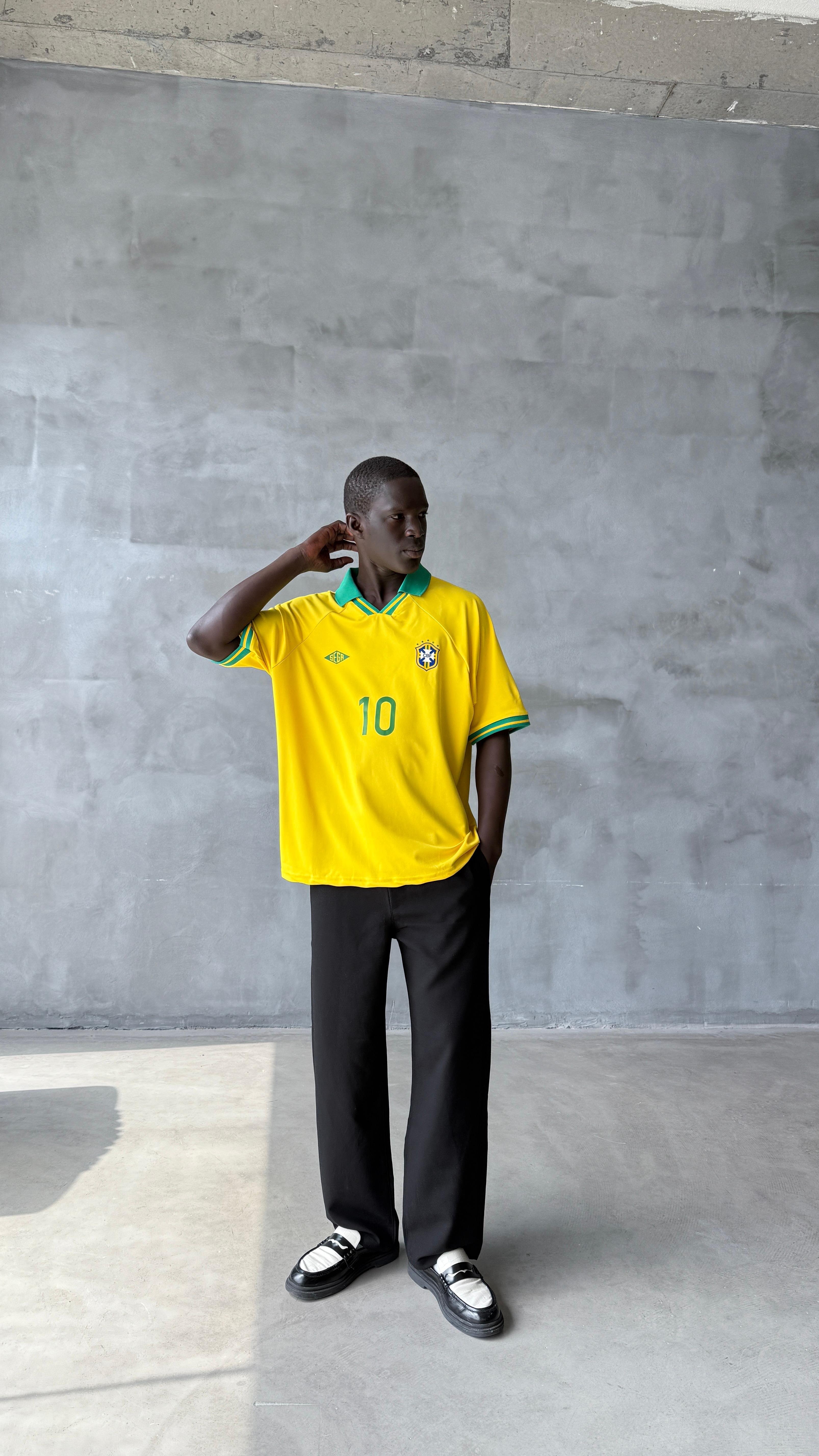 Brazil Boxy Fit Oversize Polo Yaka Forma 