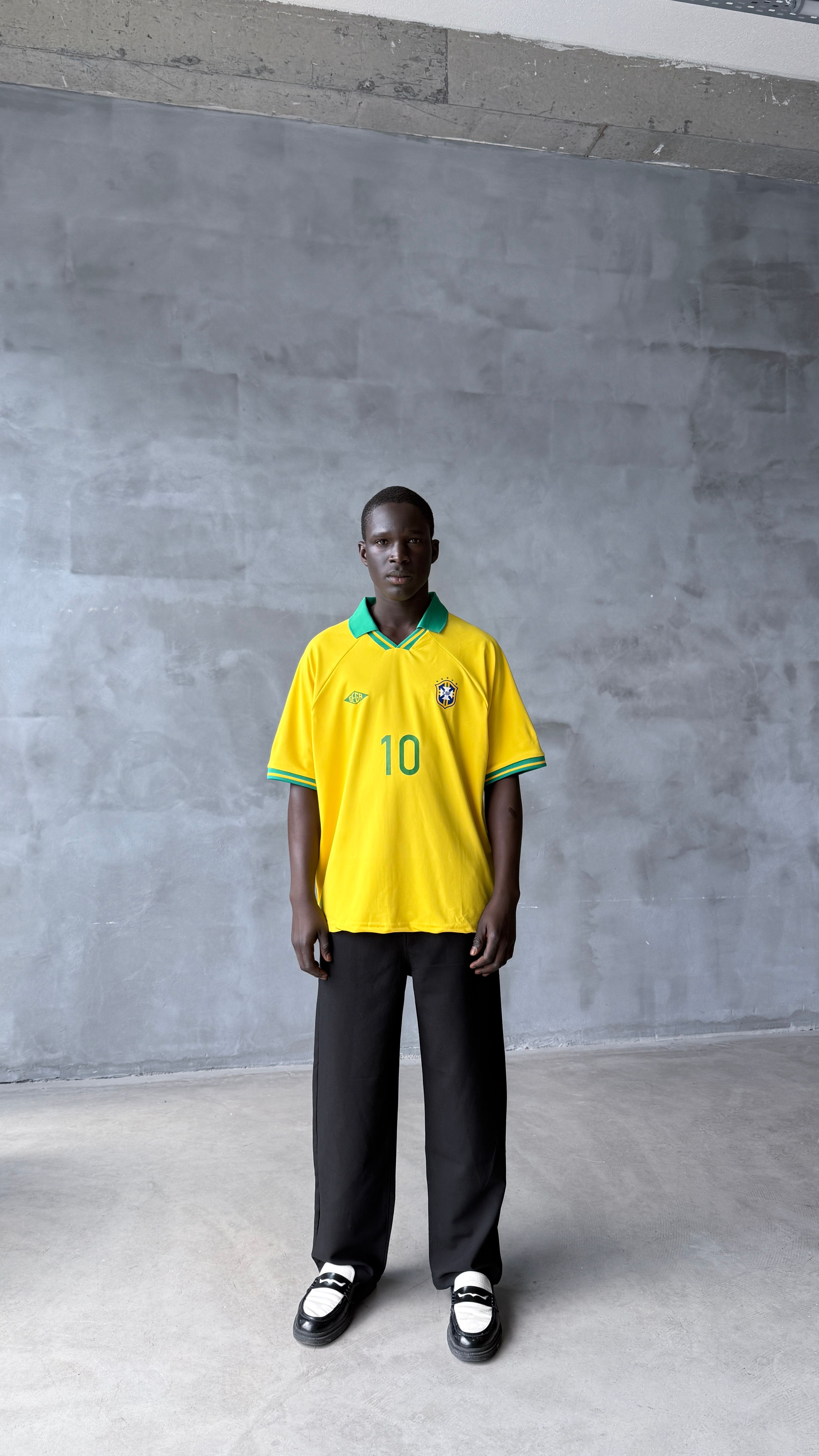 Brazil Boxy Fit Oversize Polo Yaka Forma 
