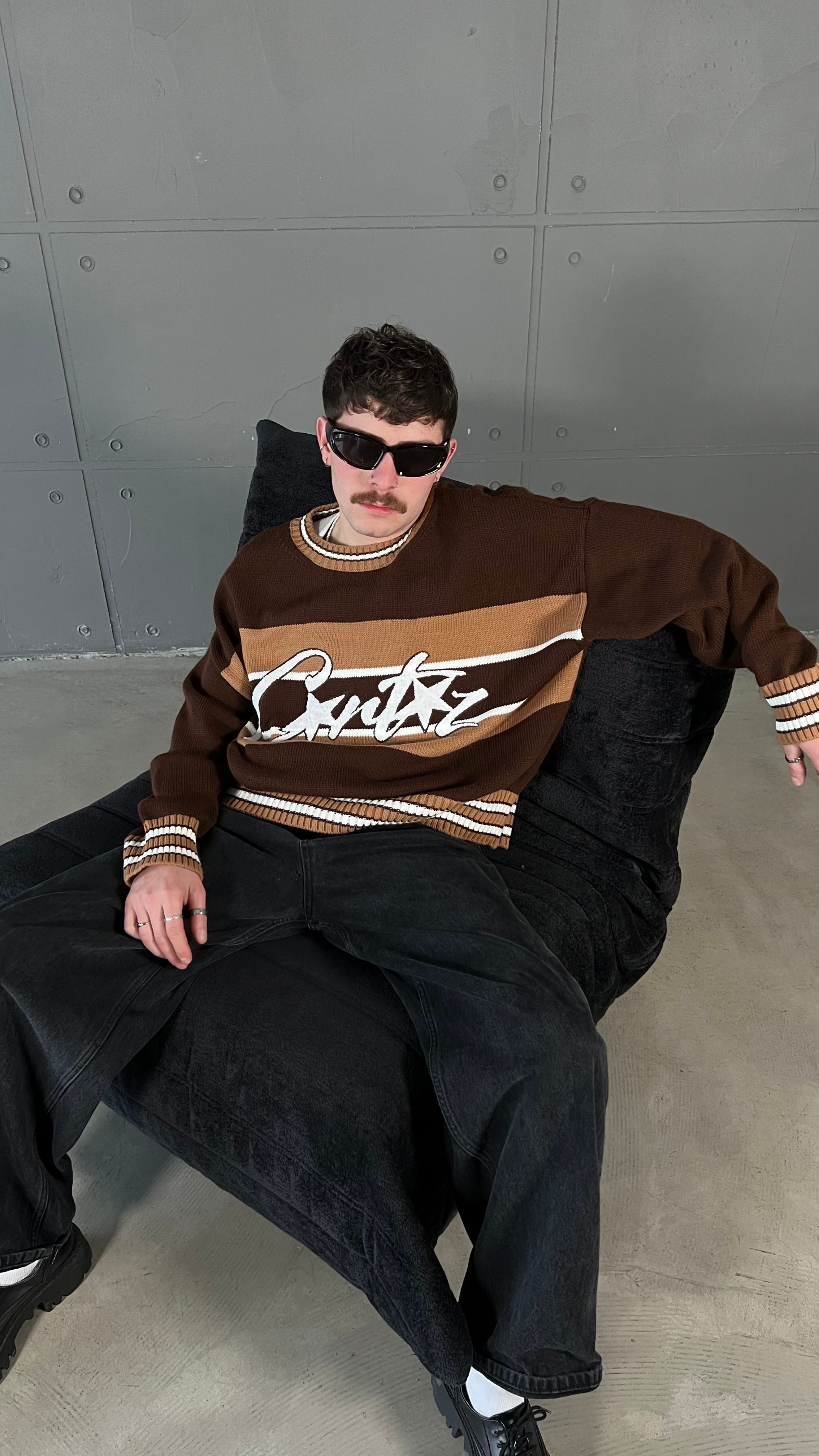 Crtz Brown Premium Boxy Fit Oversize Kazak