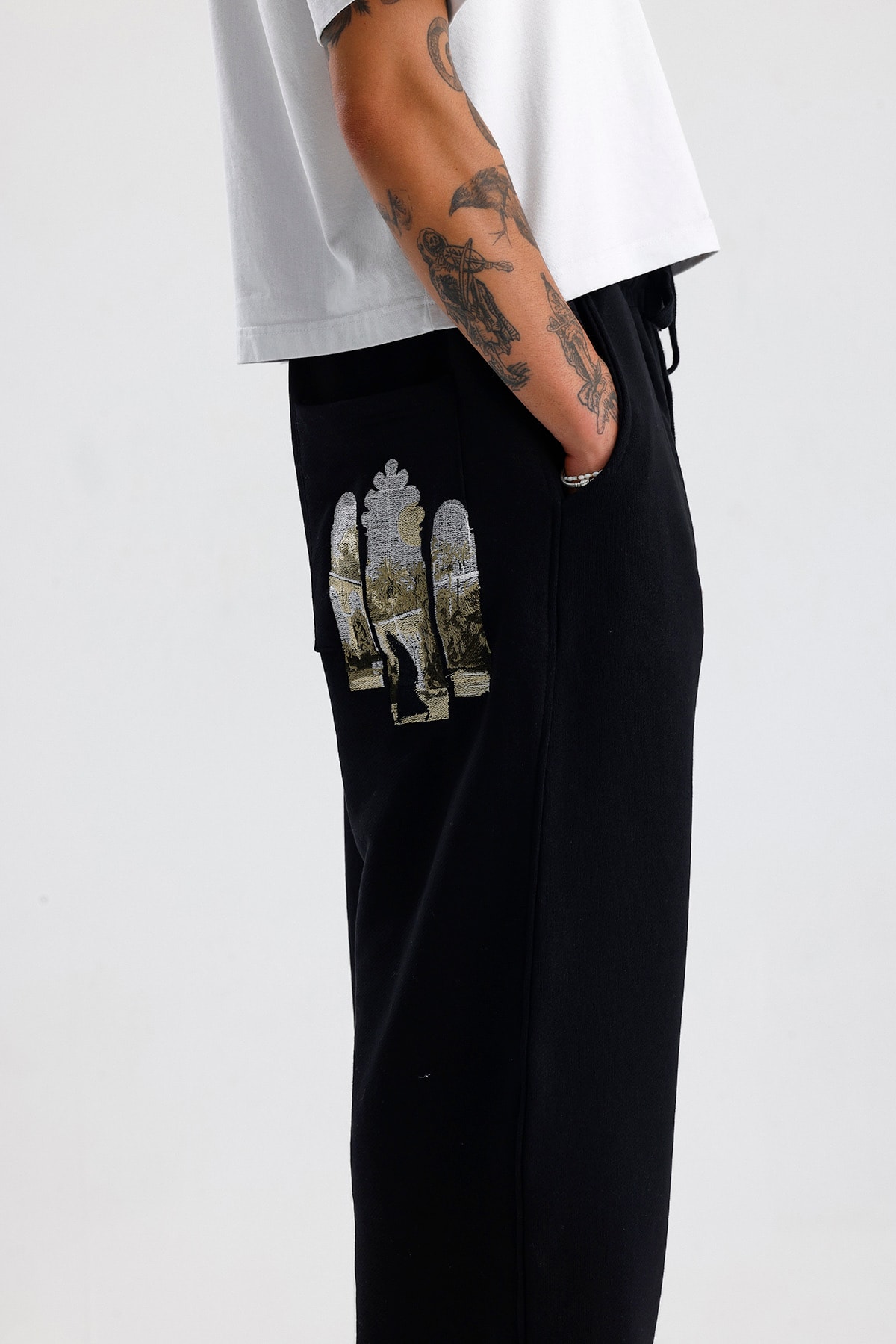 Shadow Man İn Heaven Nakış Detay Premium Baggy Sweatpant