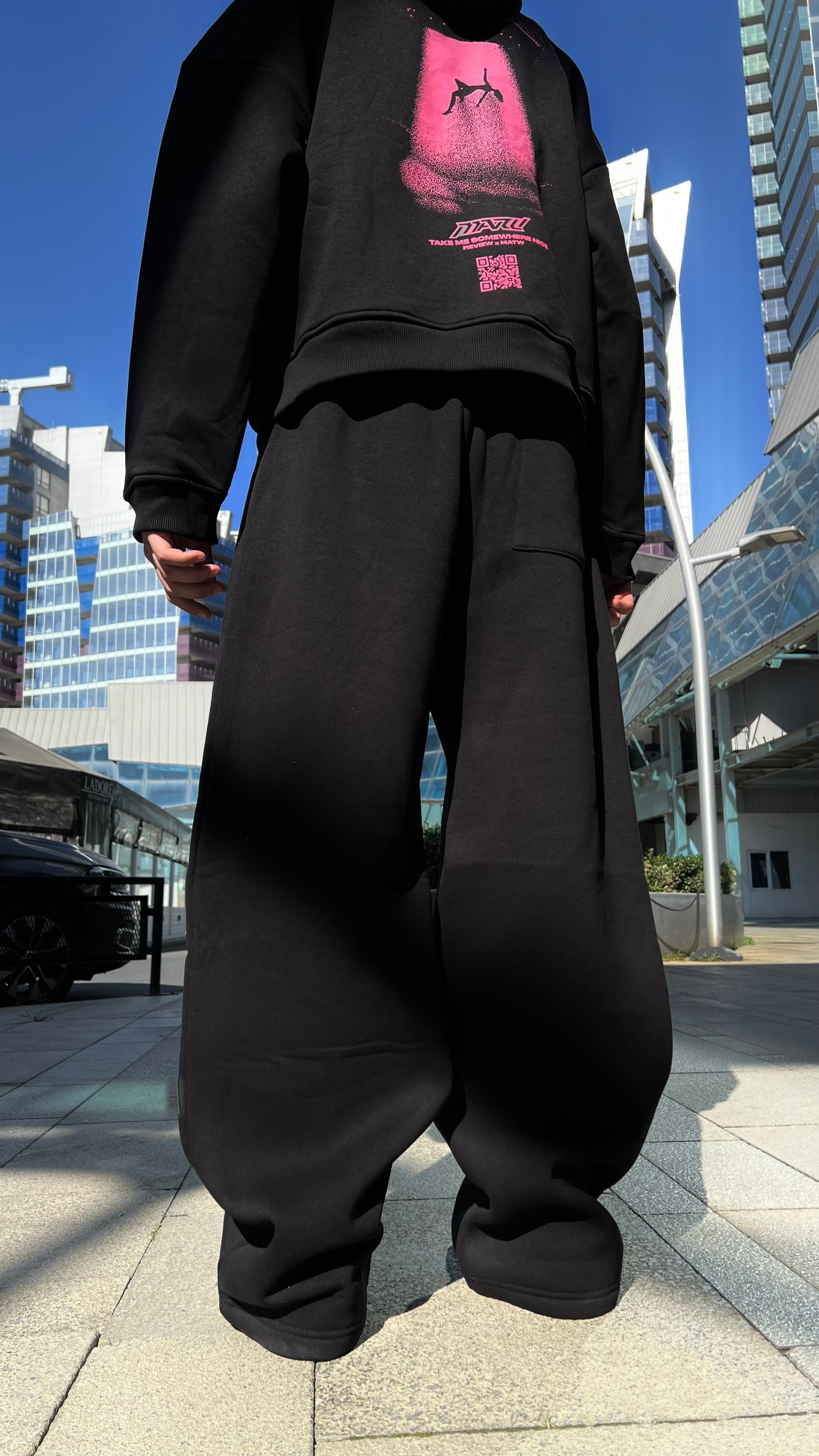 RW BLCK HOLOGRAM BASKI BAGGY SWEATPANT