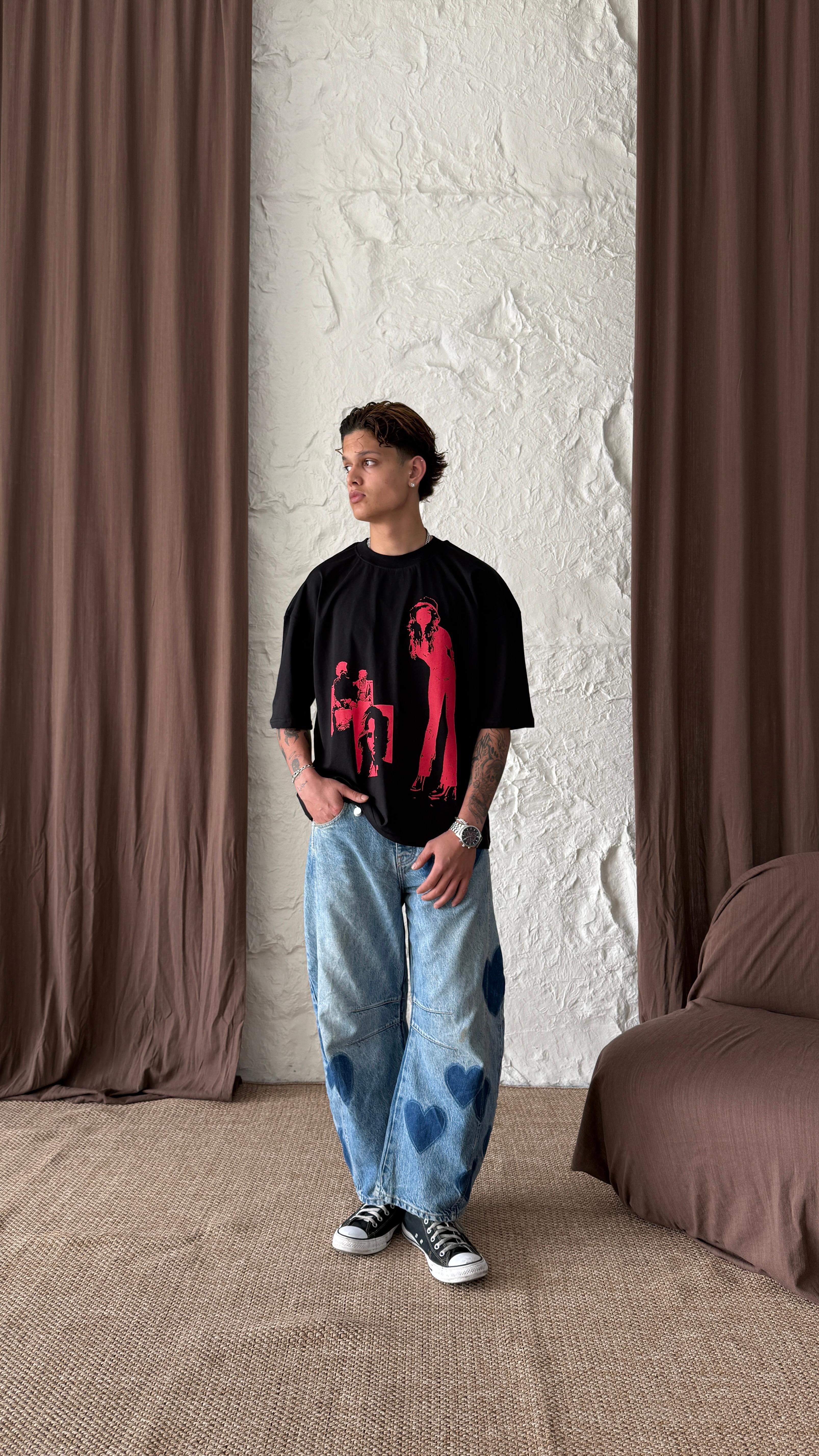 Black Girl Oversize Tişört 
