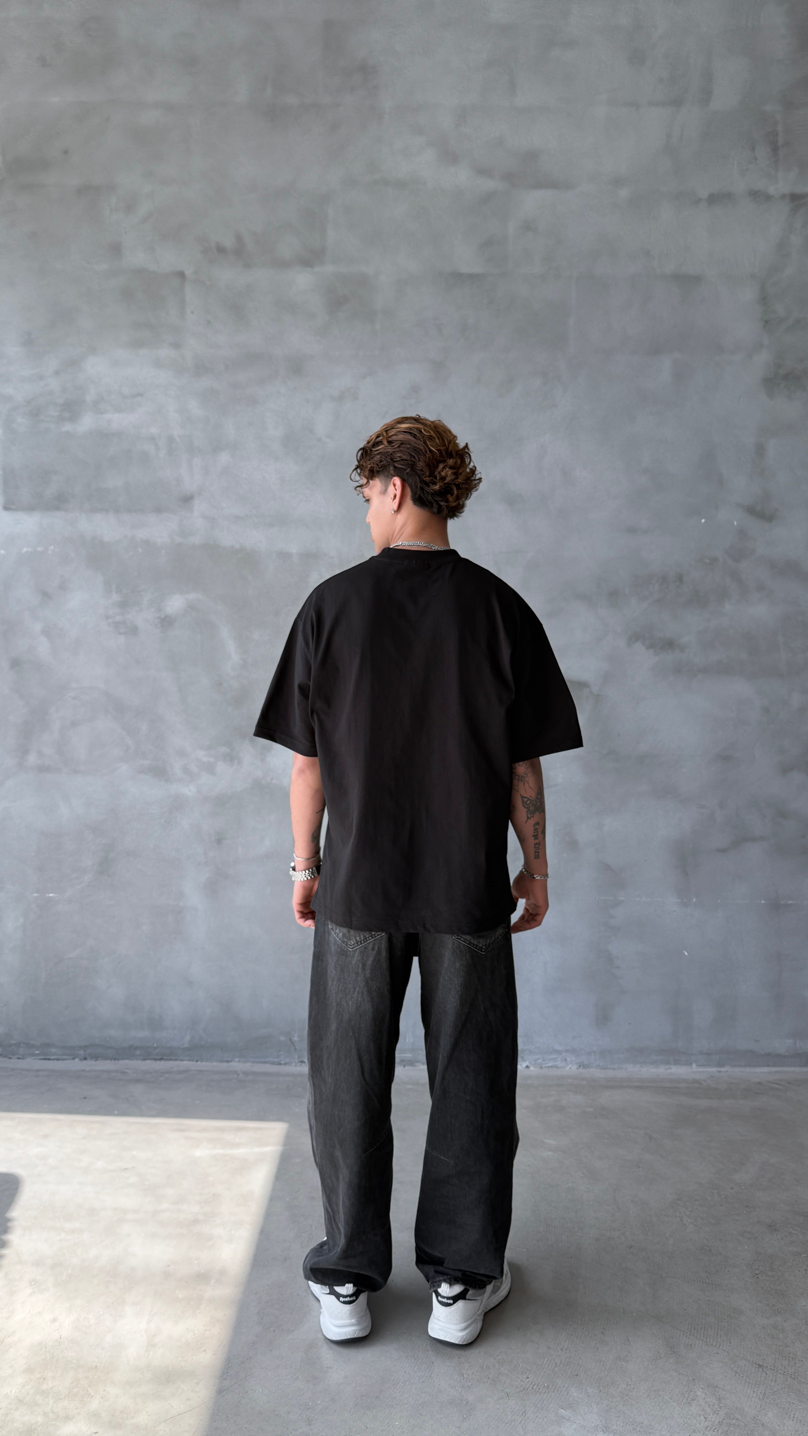 Black Vale Patchwork Oversize Tişört 