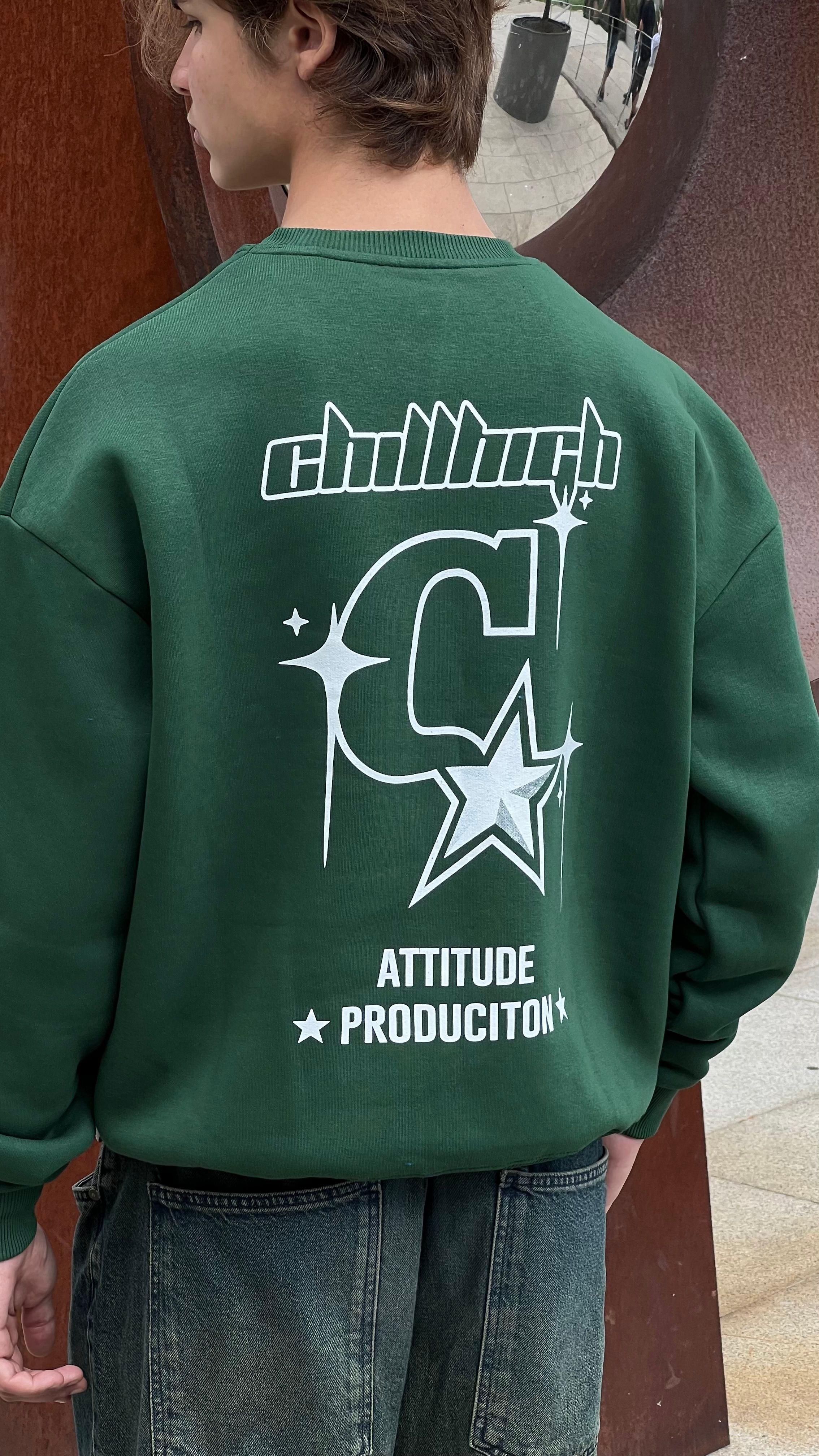 Chillhigh Green Oversize Sweatshirt