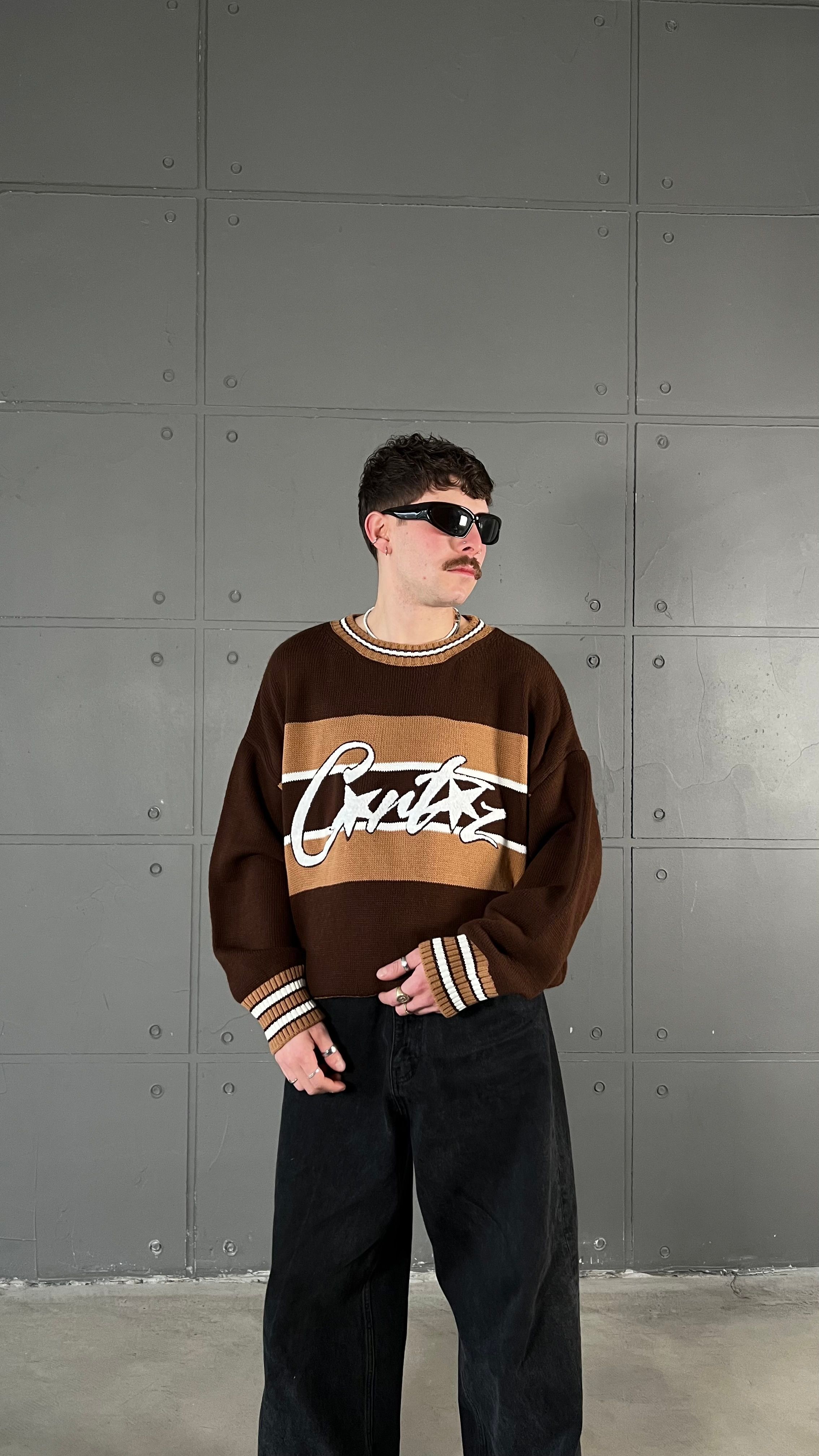 Crtz Brown Premium Boxy Fit Oversize Kazak