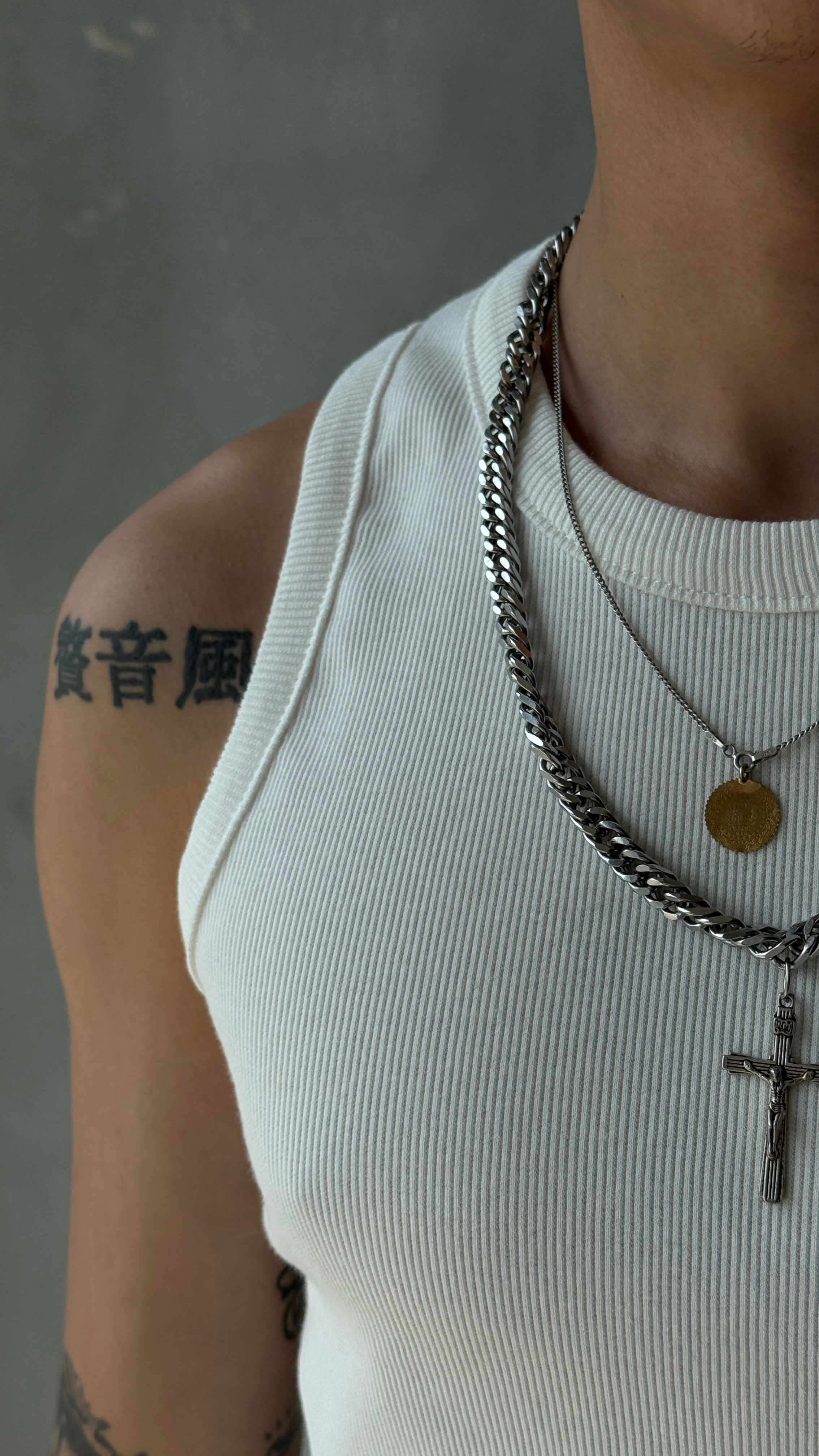 Beyaz Premium Tank Top Atlet 