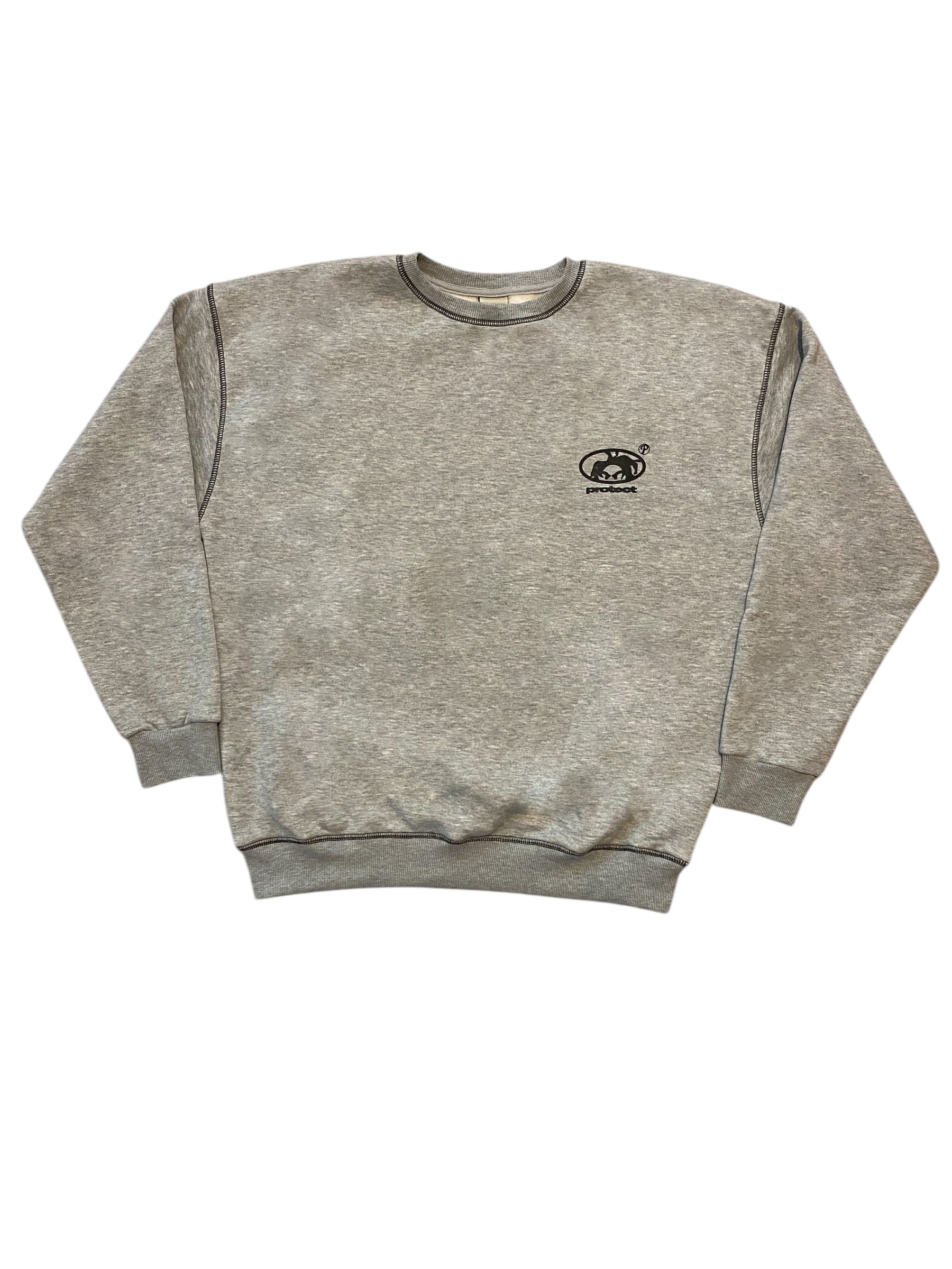 Gri Product Ters Dikiş Detay Oversize Sweatshirt 