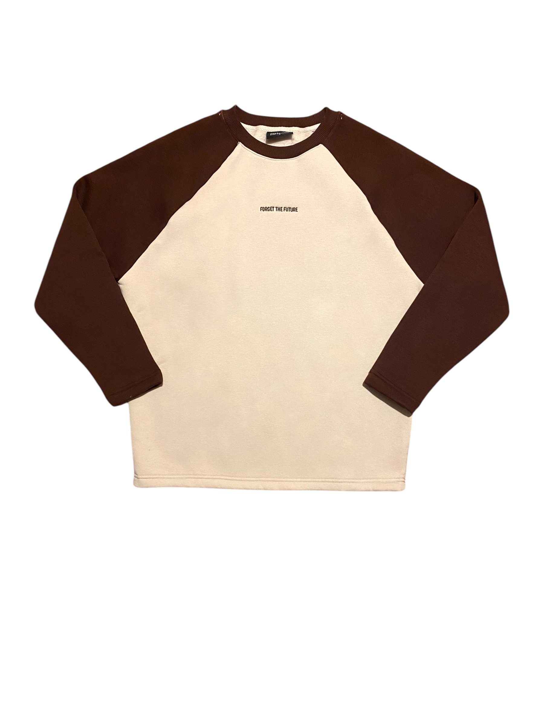 Kahve Reglan Kol Oversize Sweatshirt 