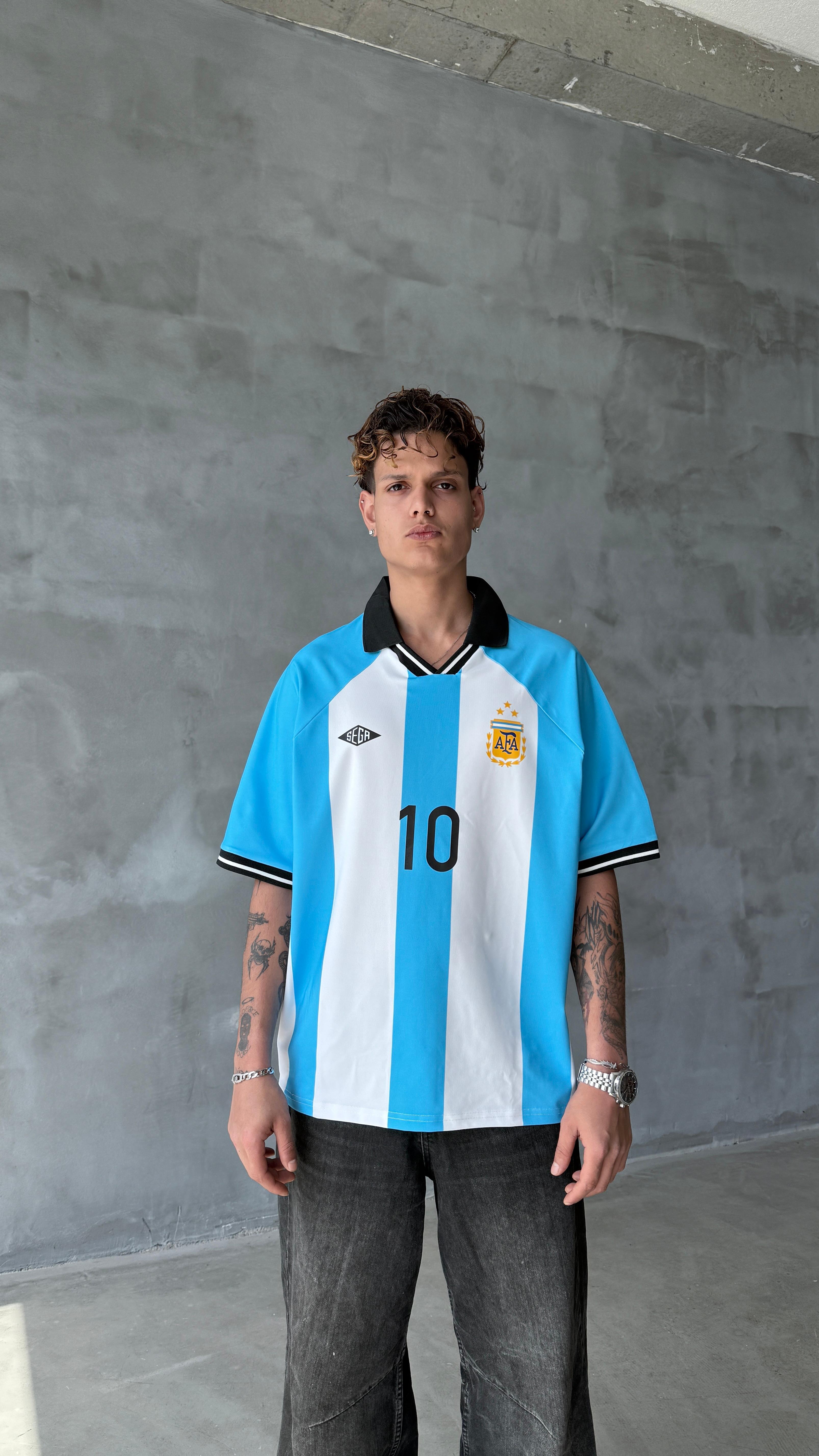 Argentina Boxy Fit Oversize Polo Yaka Forma