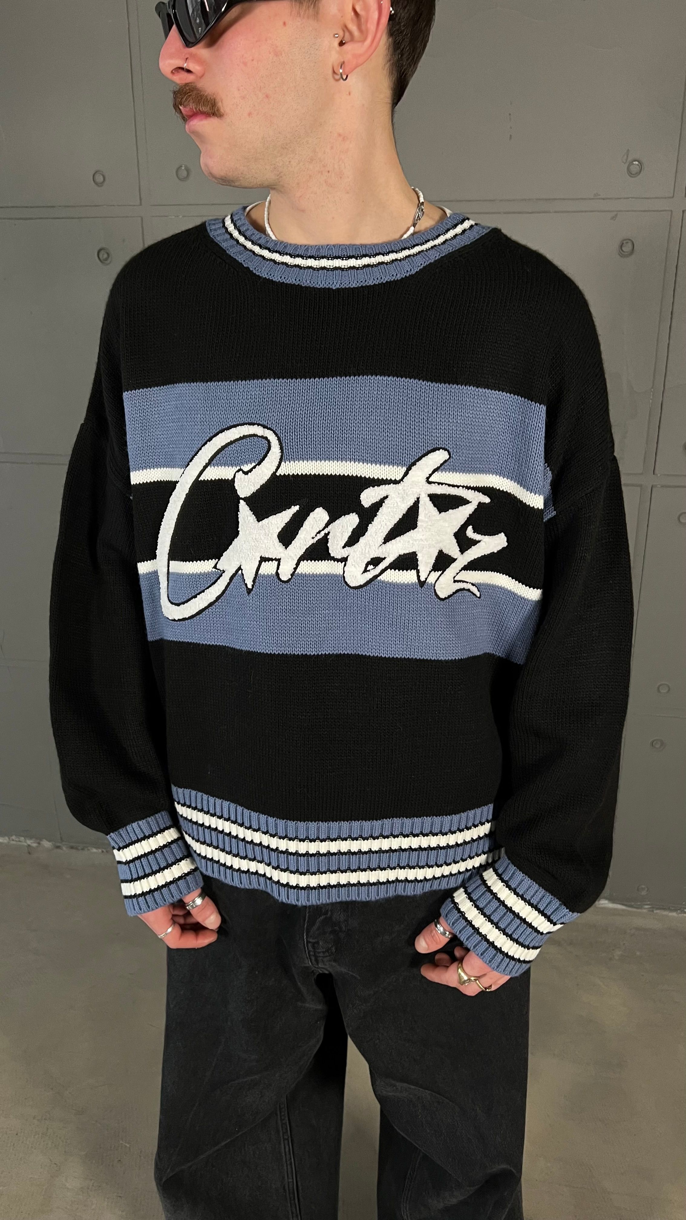 Crtz Blue Premium Boxy Fit Oversize Kazak