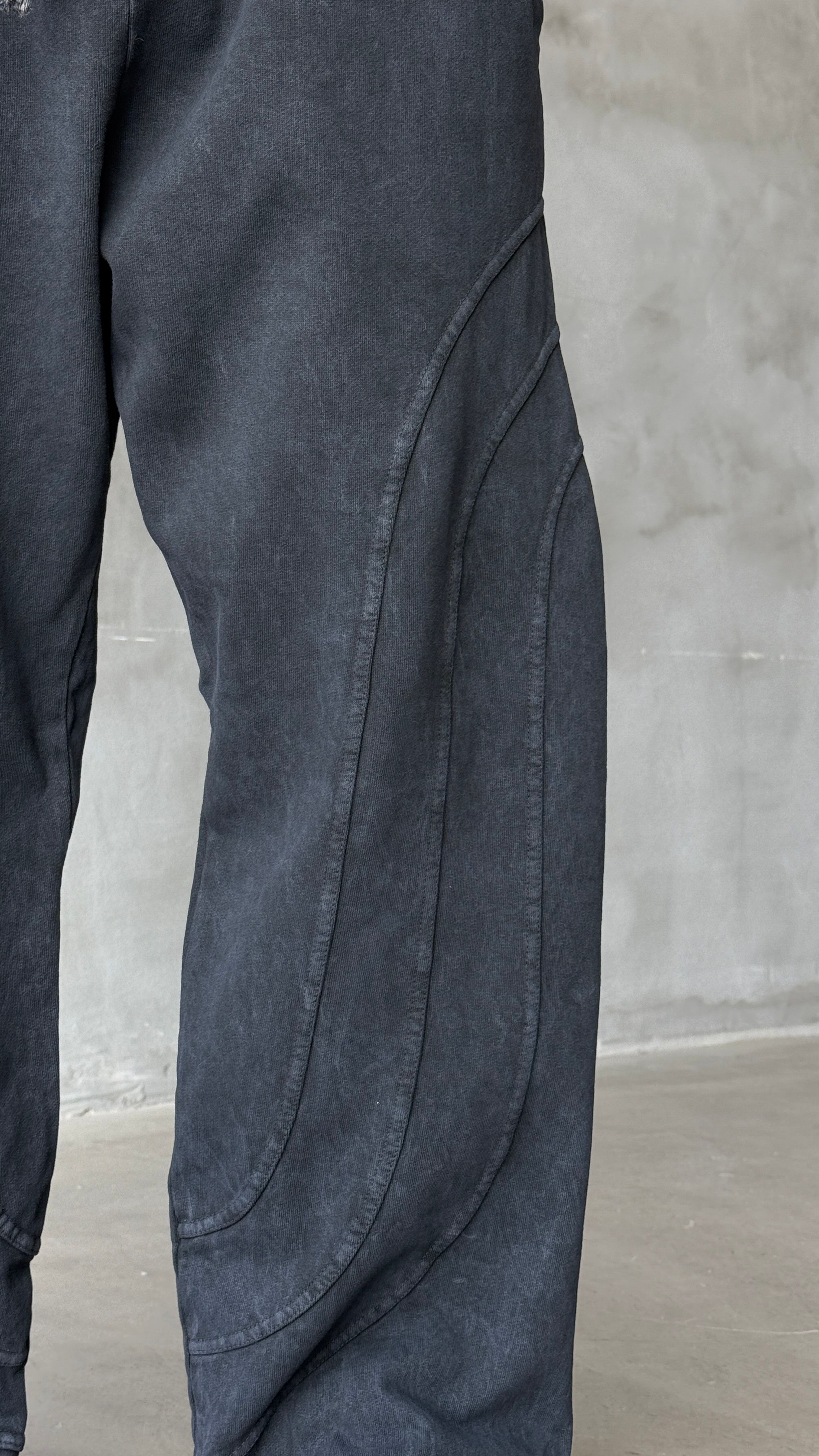 Three Lines Antrasit Yıkamalı Mevsimlik Premium Baggy Sweatpant