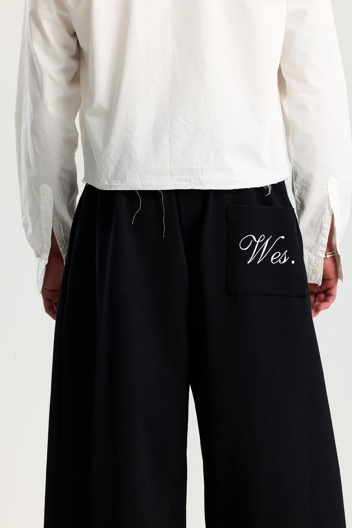 Wes Nakış Detay Premium Baggy Kumaş Pantolon