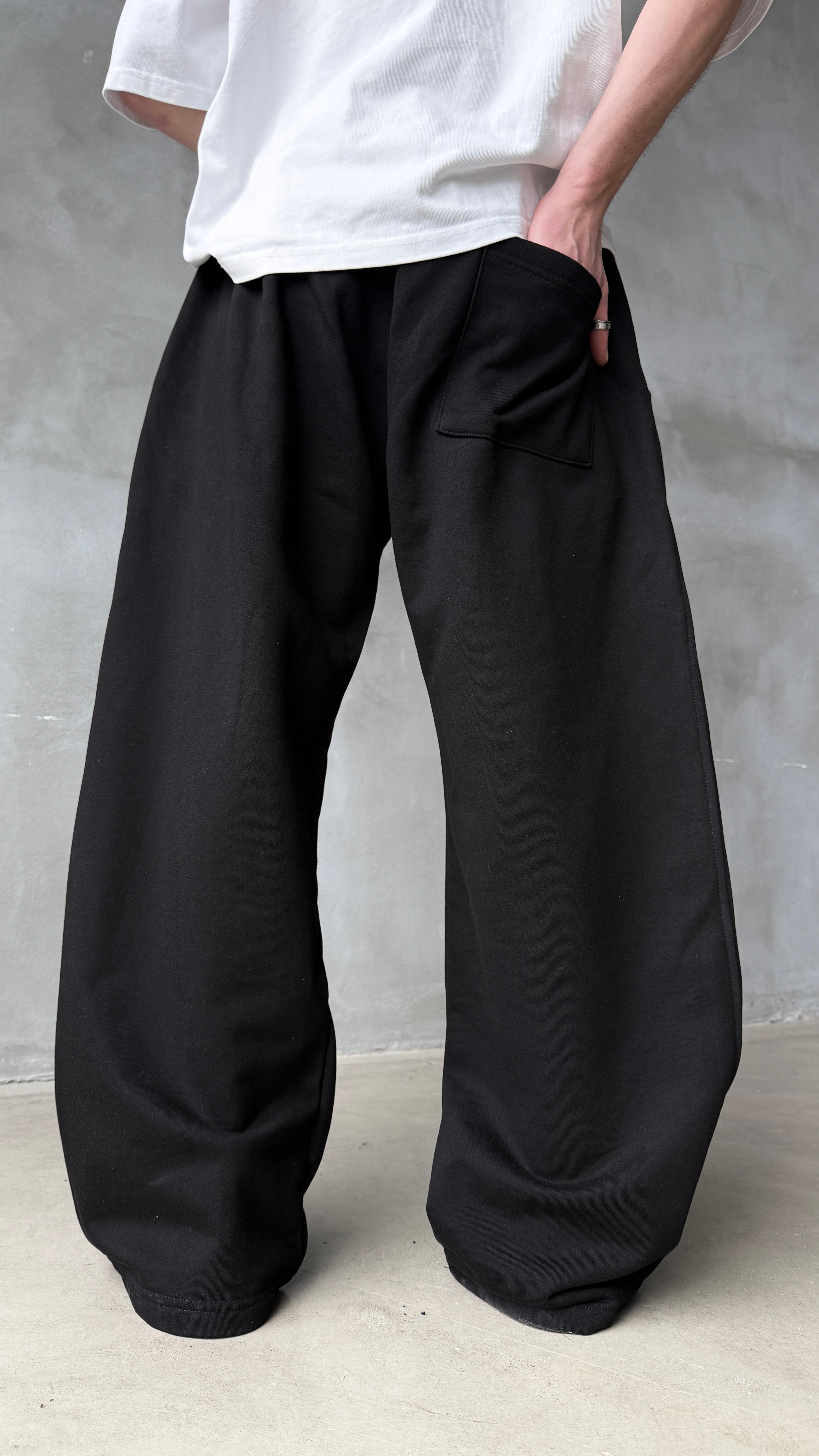 Symbolistic Nakış Detay Double Waist Baggy Sweatpant
