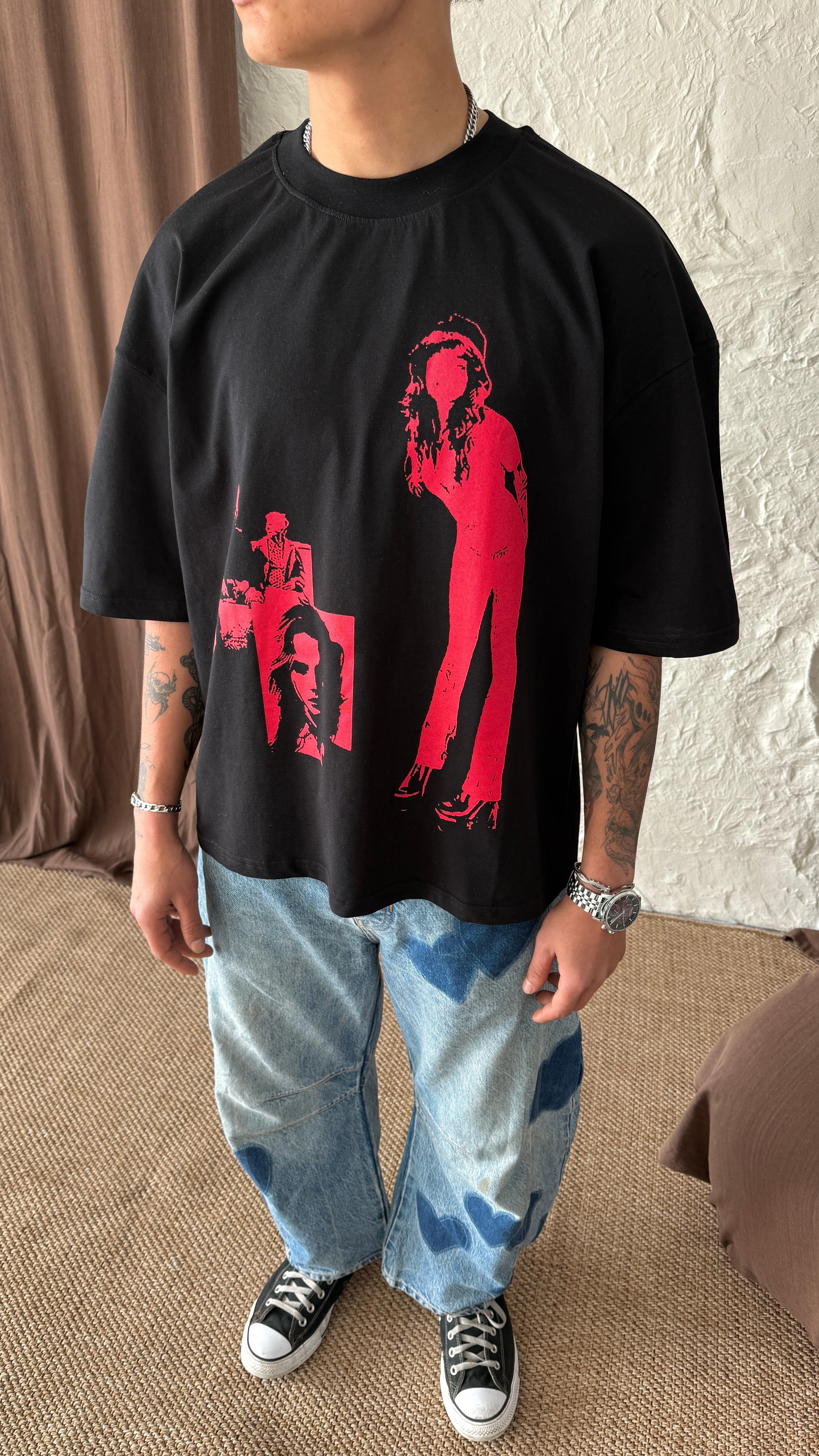 Black Girl Oversize Tişört 