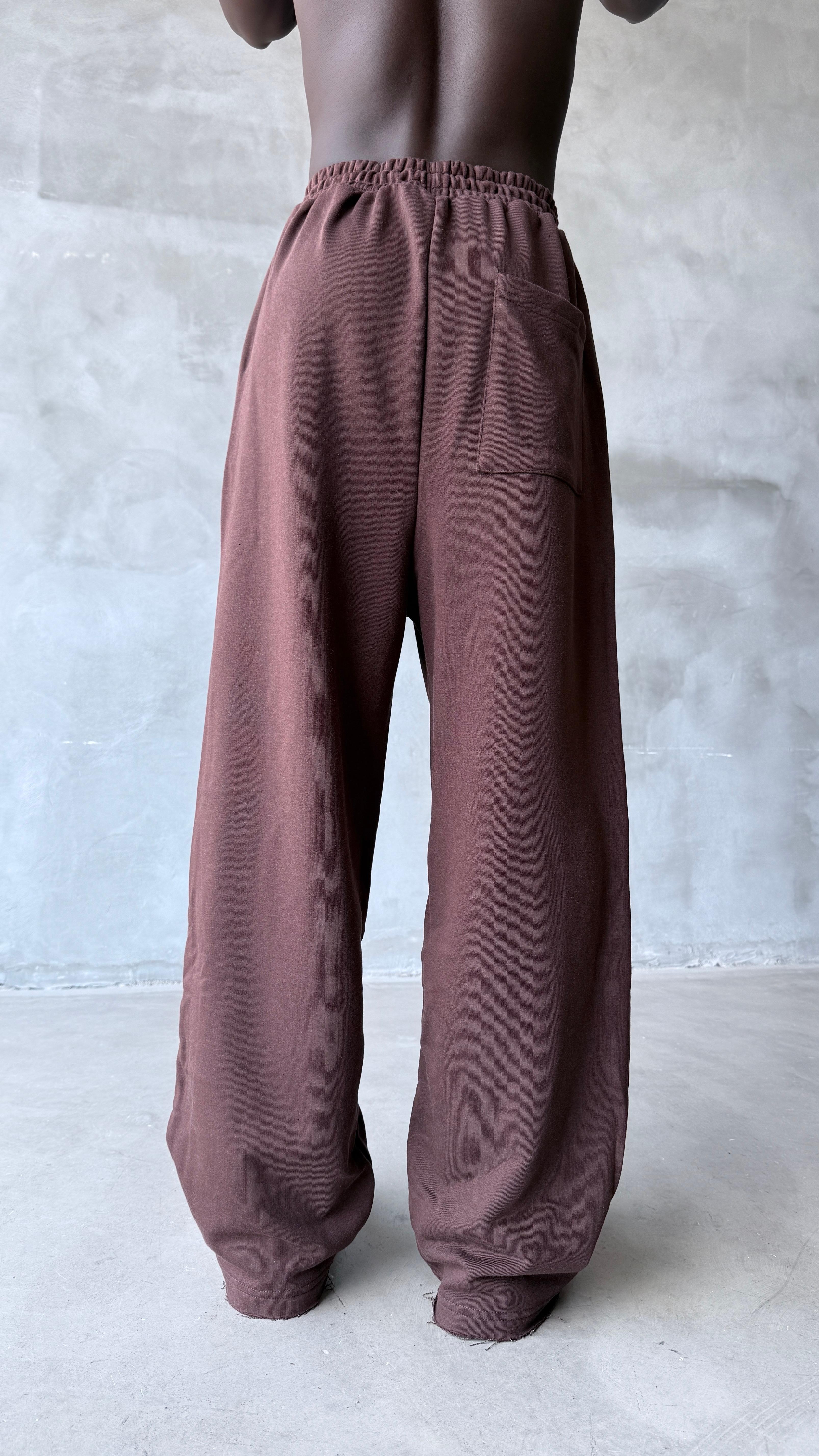 Kahve Saint World Baskılı Baggy Eşofman