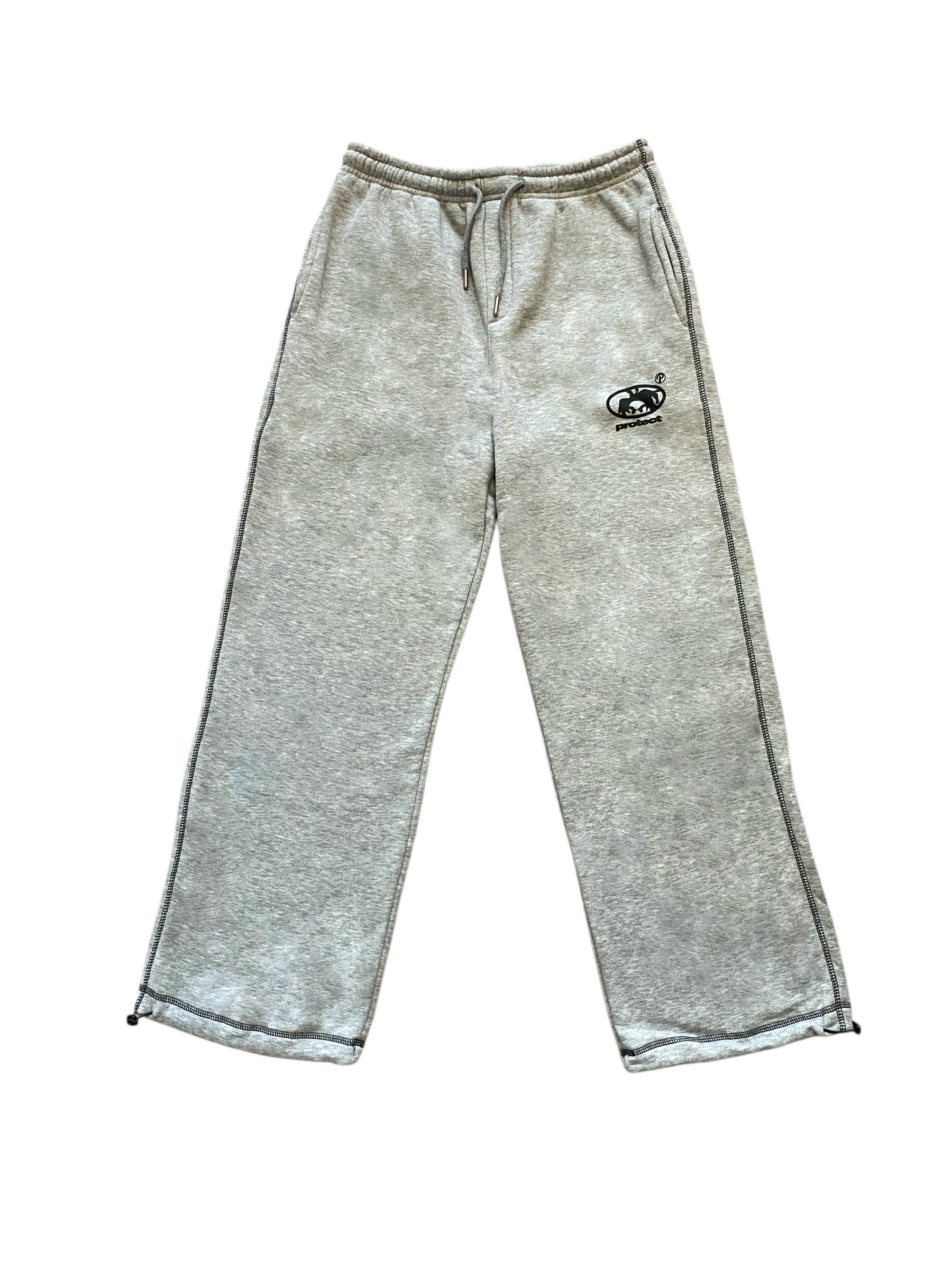 Gri Karyoka Detay Paçası Ayarlanabilir Baggy Sweat Pant