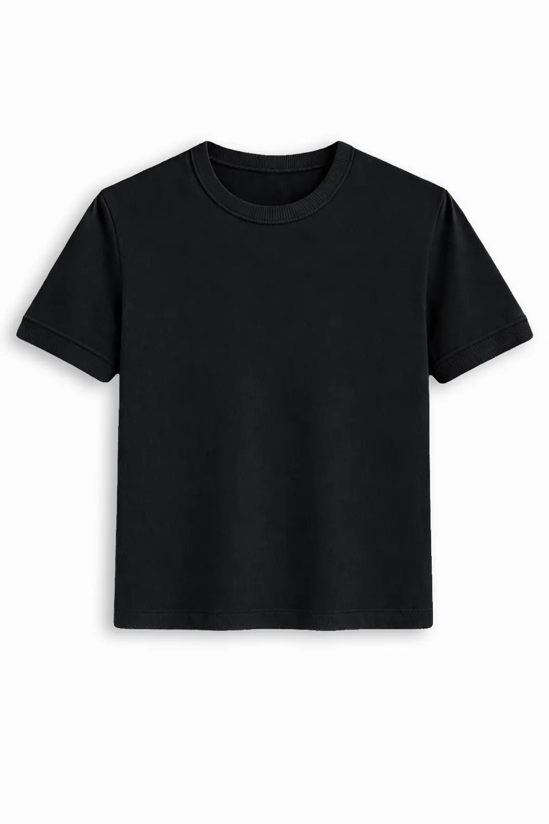 Siyah Muscle Fit Baby Tee