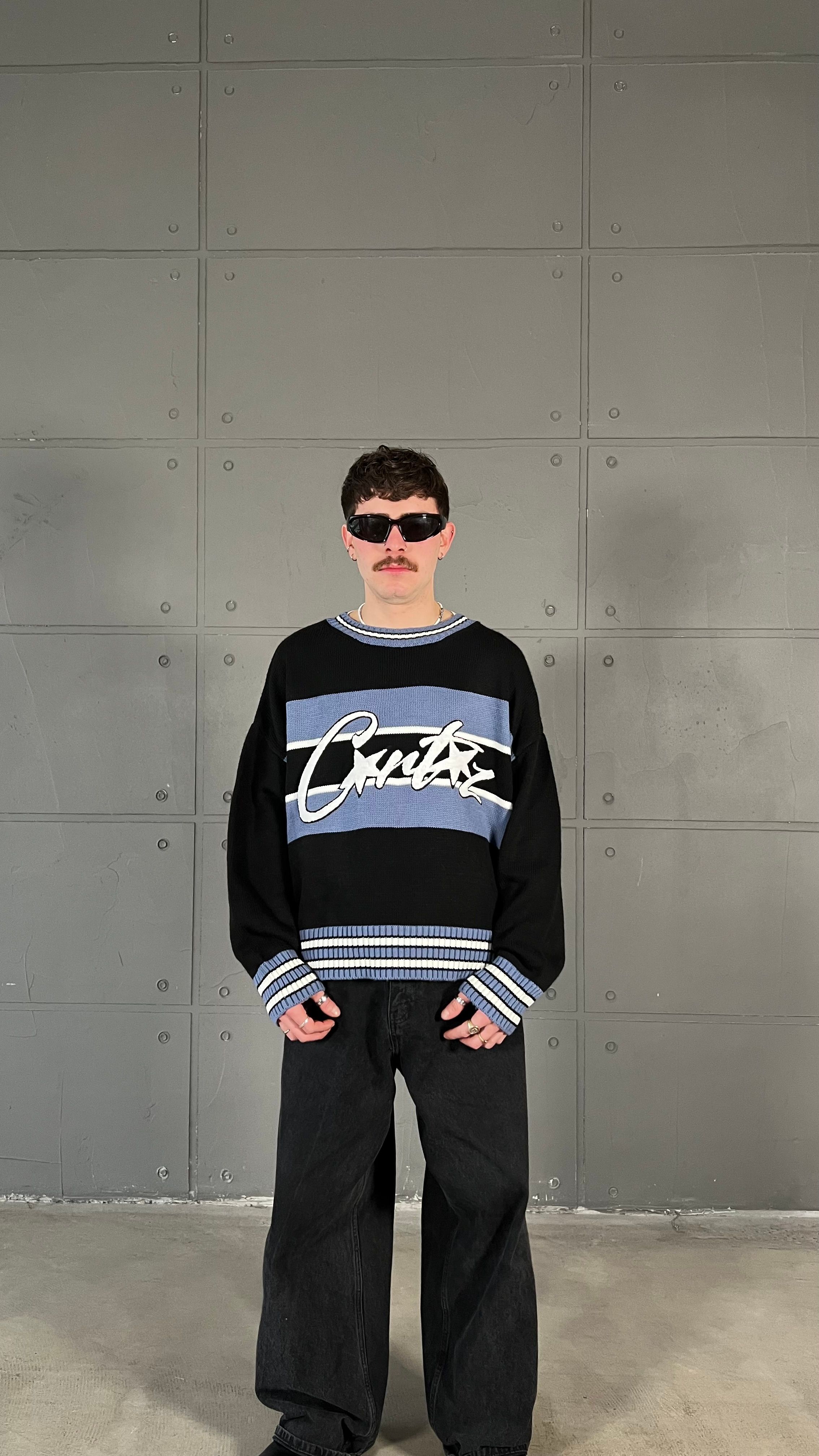 Crtz Blue Premium Boxy Fit Oversize Kazak