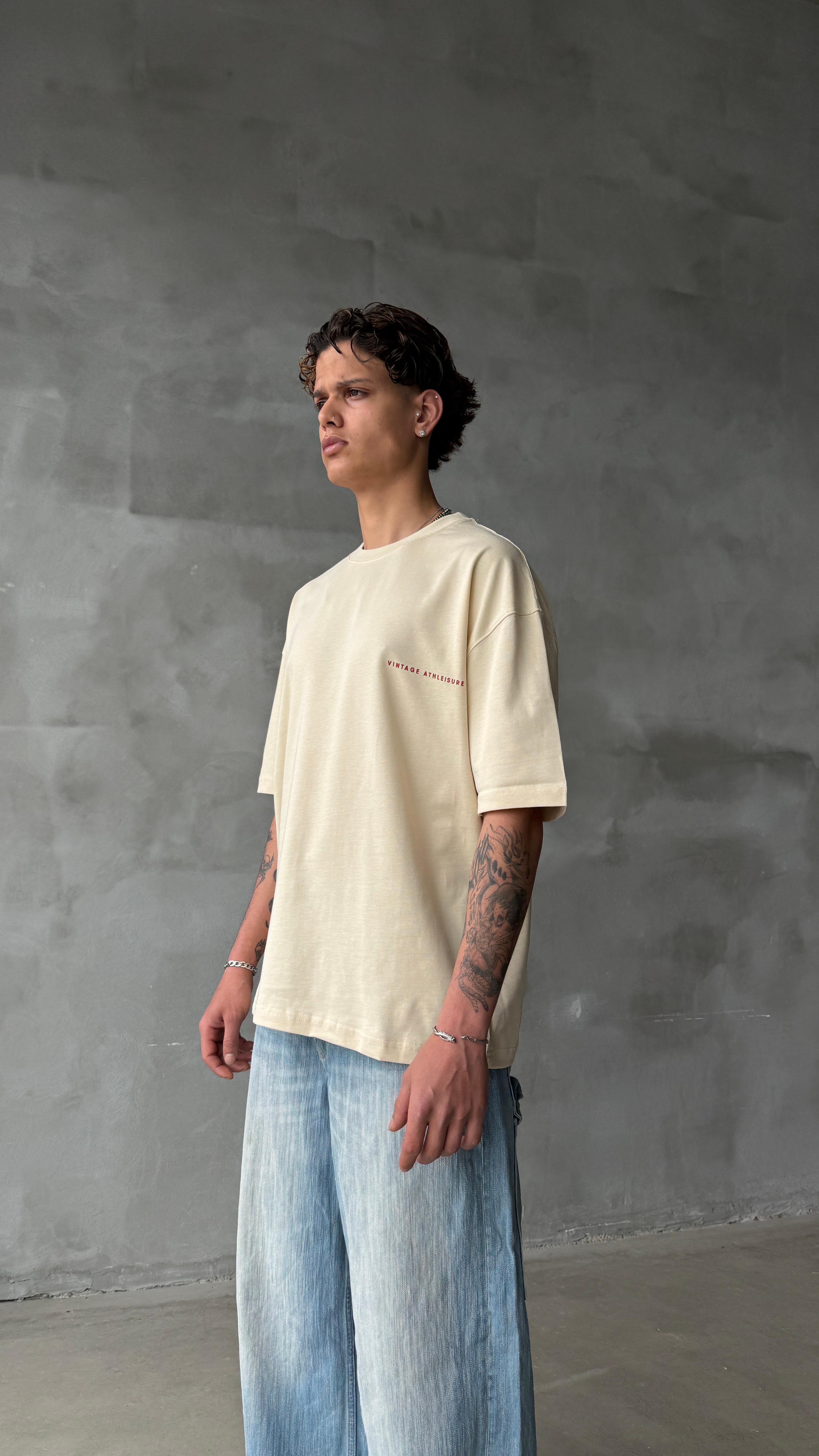 Goodrich Krem Oversize Tişört