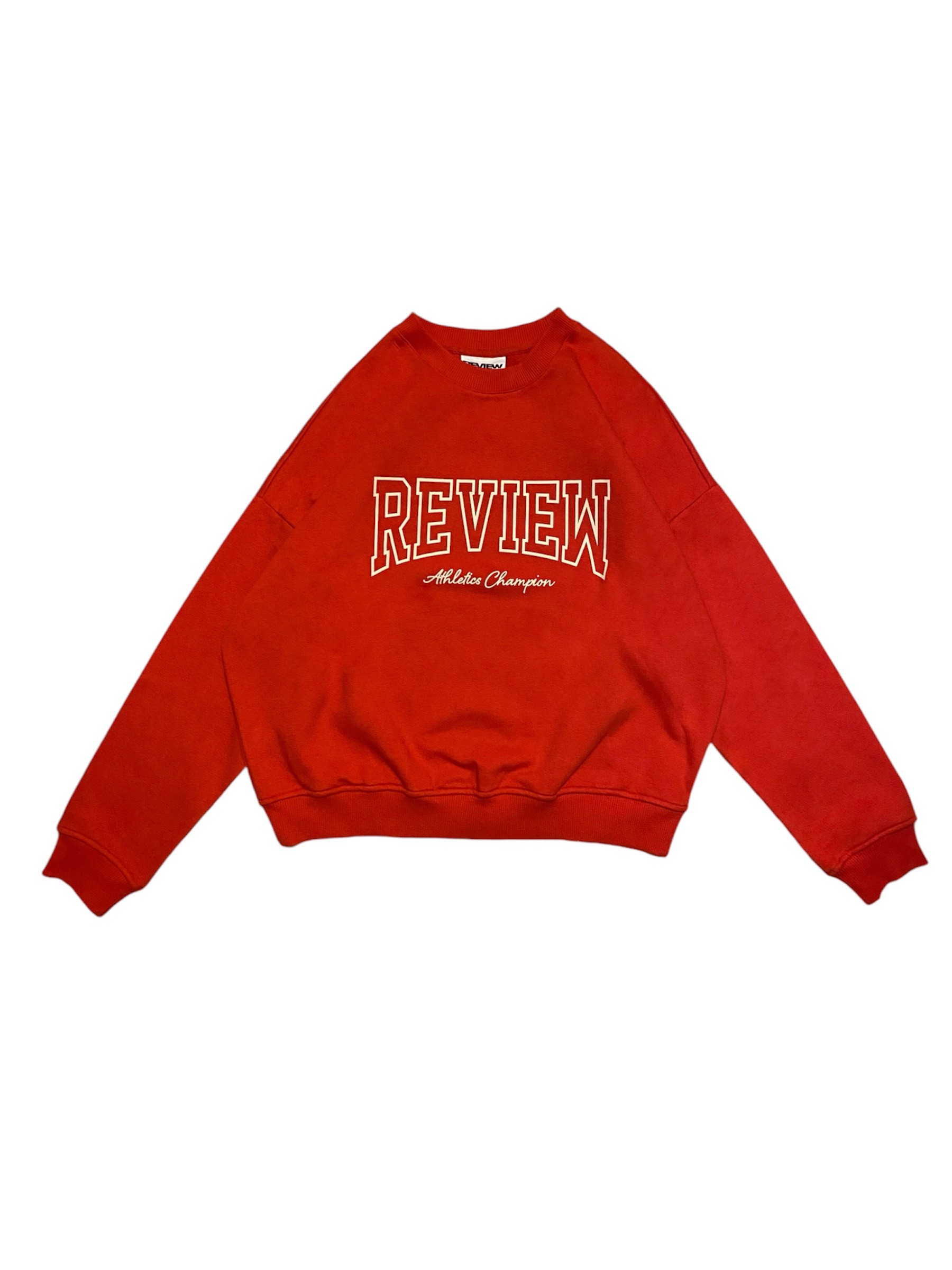 RW Red Boxy Fit Oversize Sweatshirt