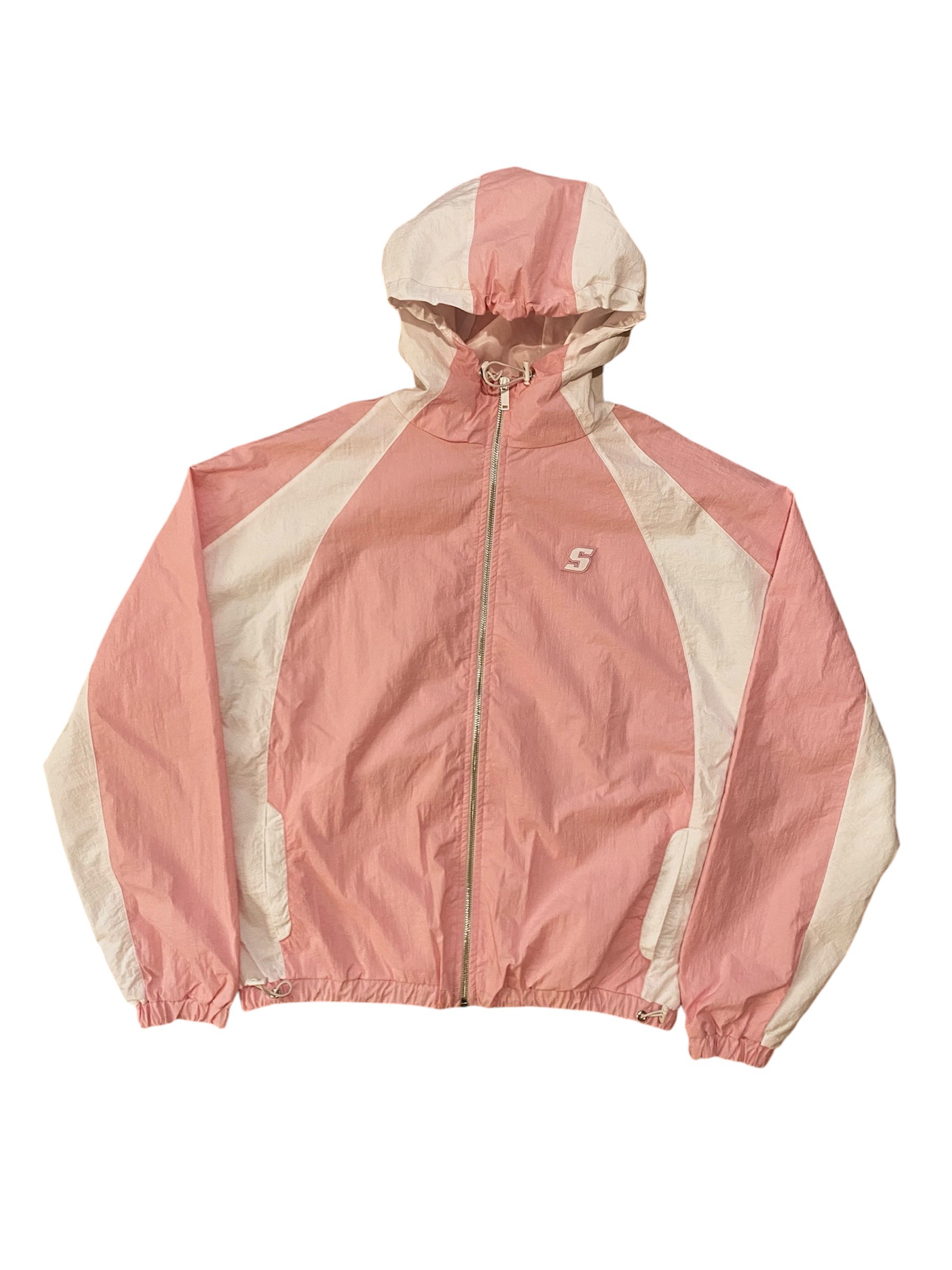 S Logo Pink Oversize Ayarlanabilir Track Jacket 