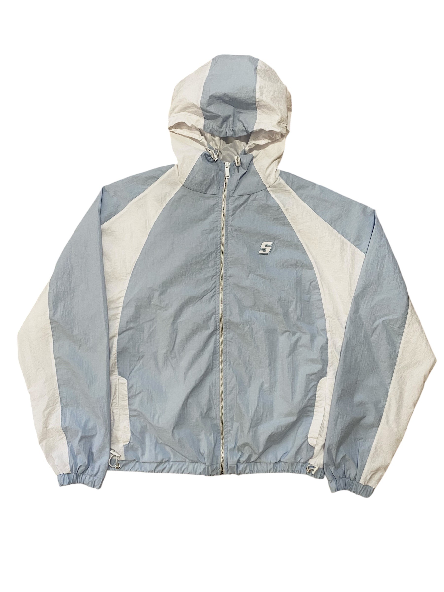 S Logo Blue Oversize Ayarlanabilir Track Jacket