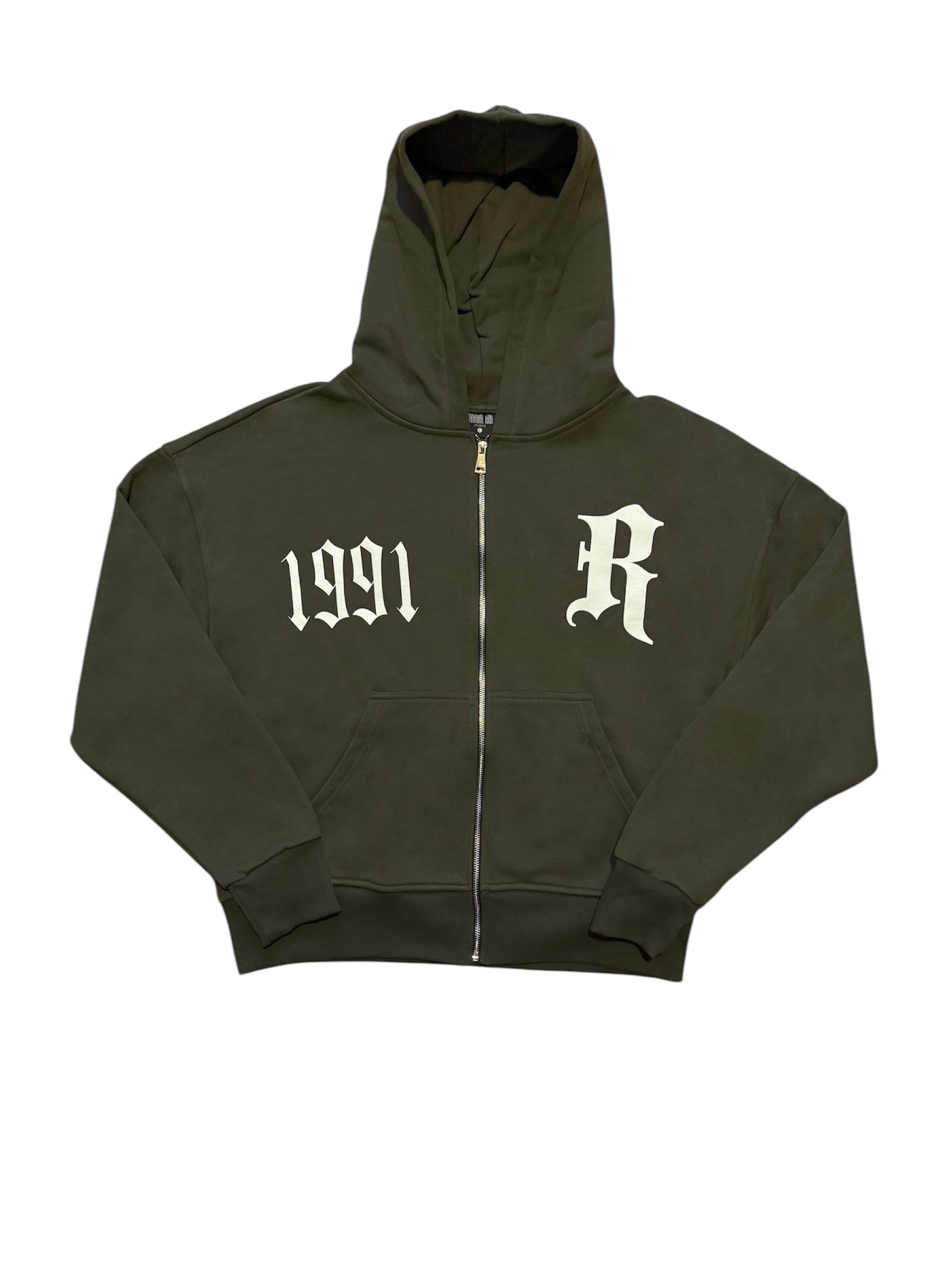 1991 Haki Premium Oversize Zipper Hoodie