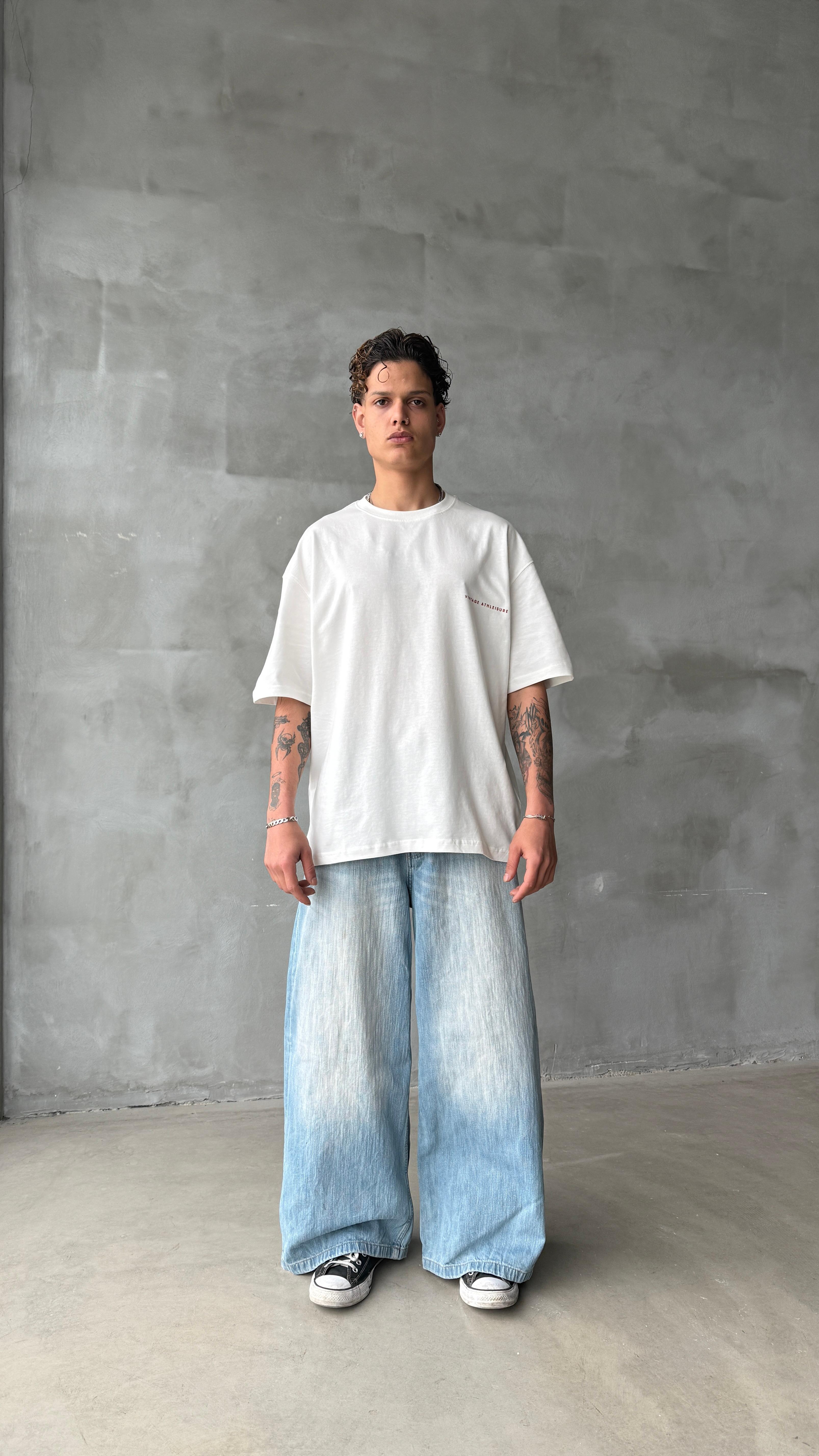 Goodrich Beyaz Oversize Tişört 