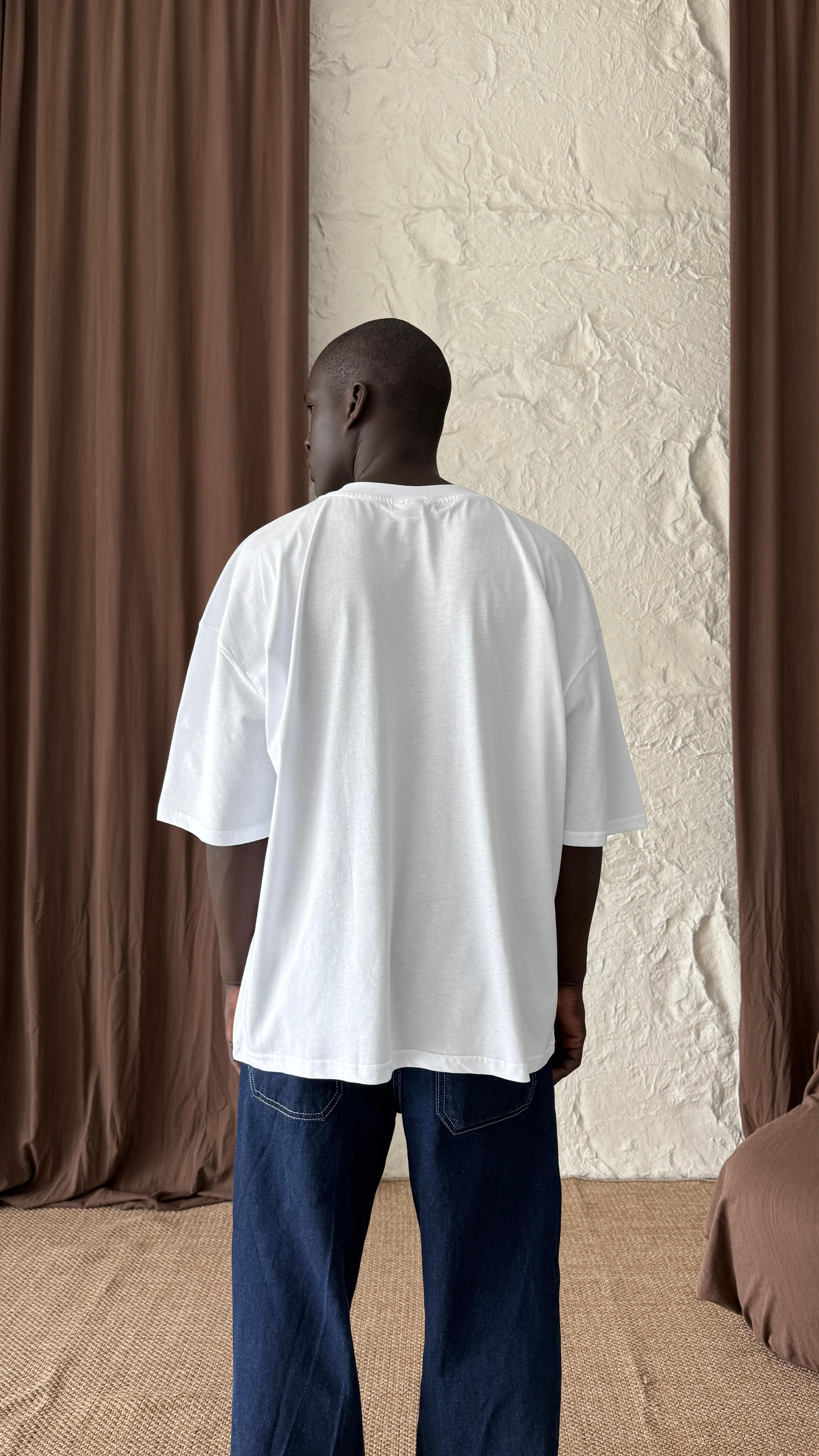 White Girl Oversize Tişört 