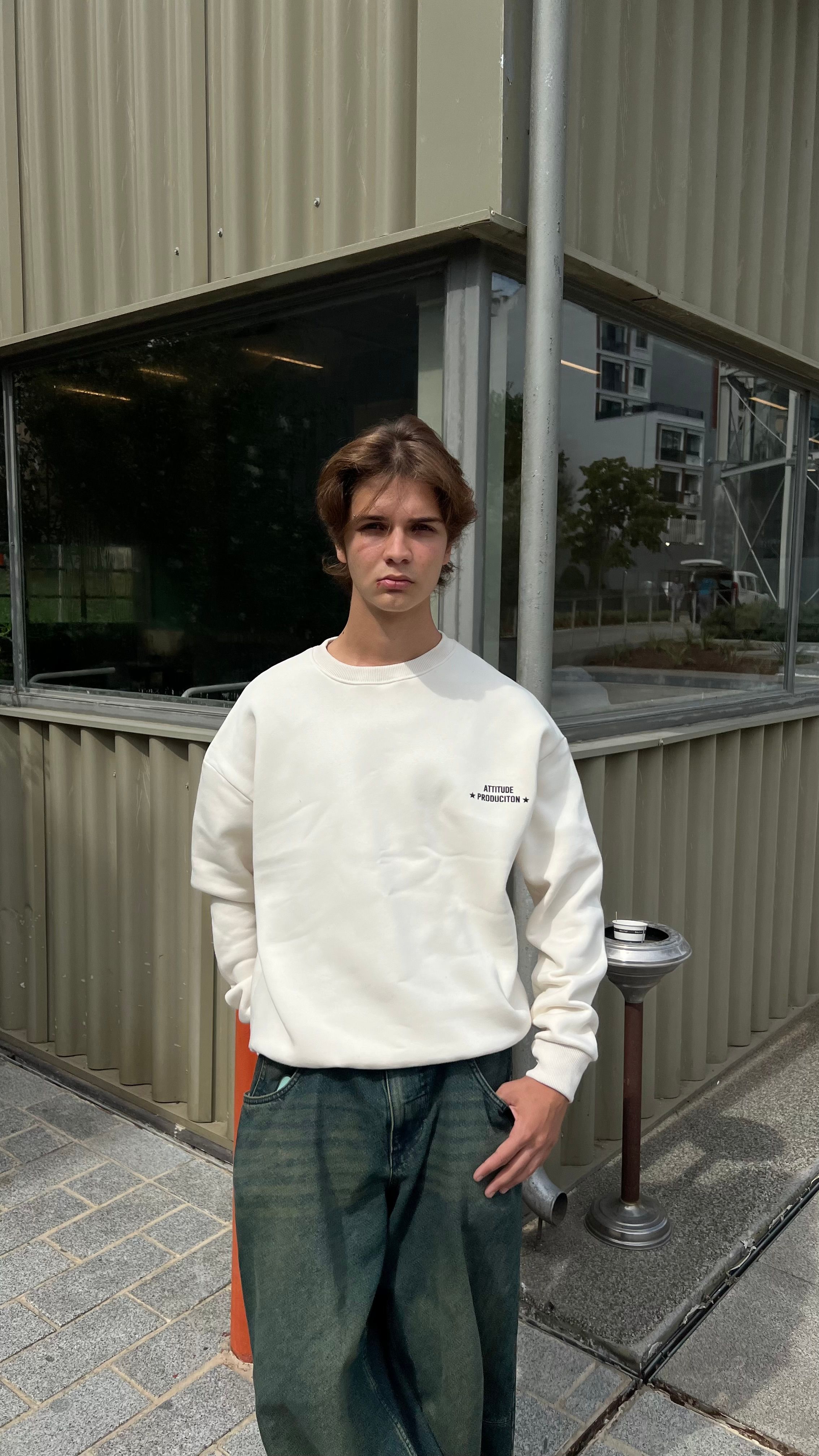 Chillhigh White Oversize Sweatshirt