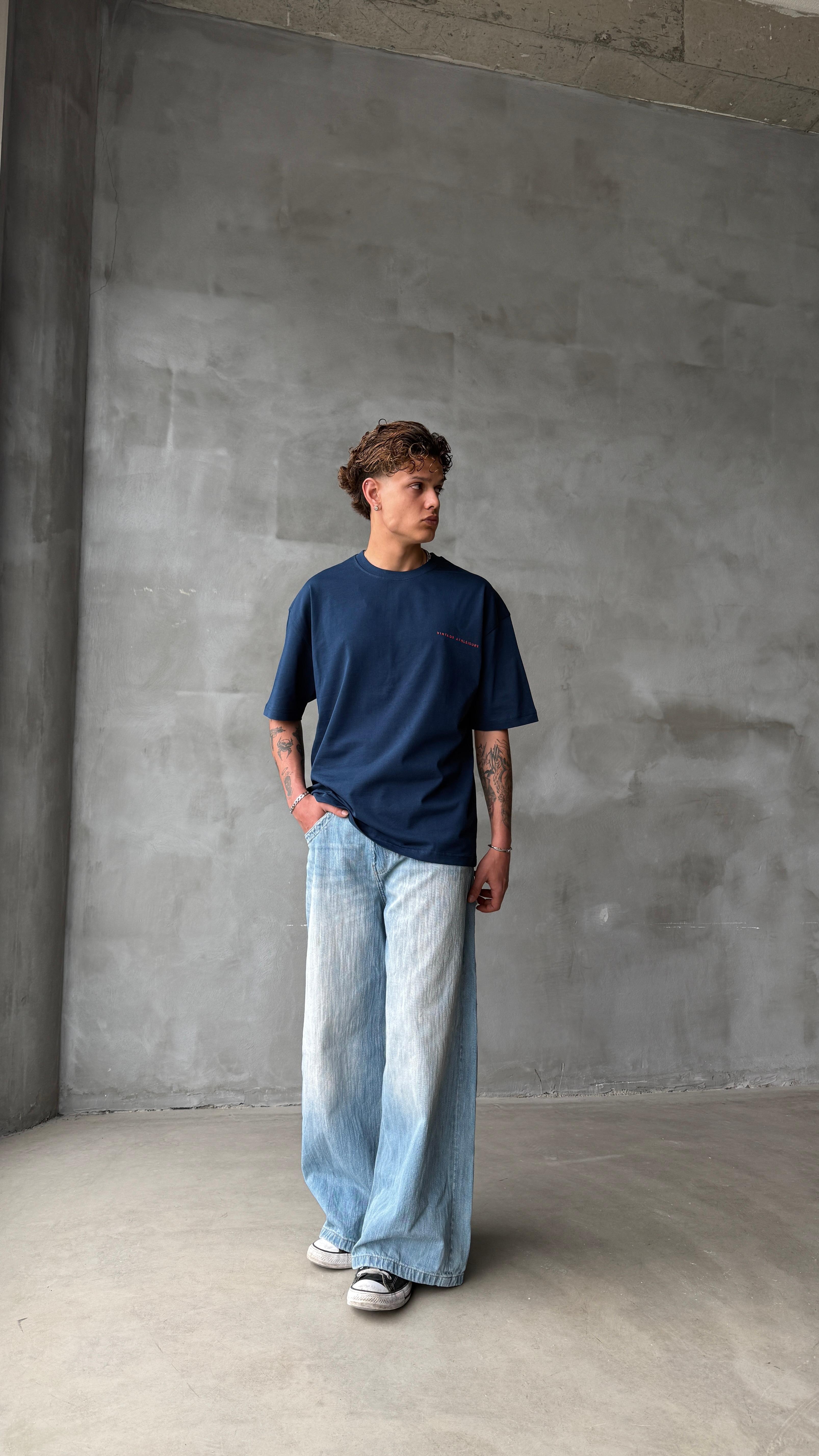 Goodrich Lacivert Oversize Tişört 