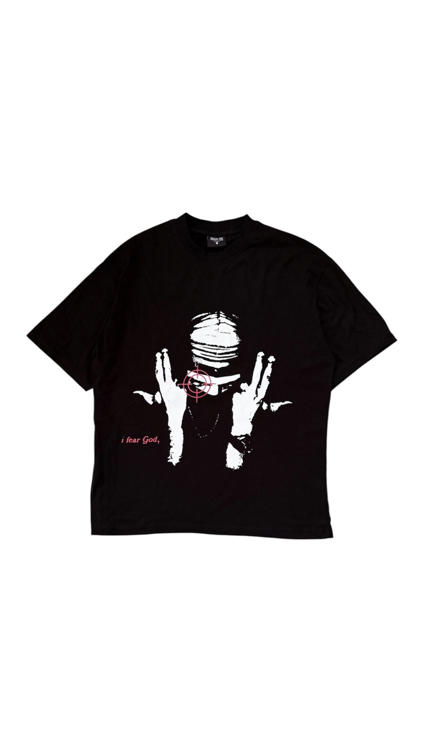 Siyah Fear God Boxy Fit Oversize Tişört 