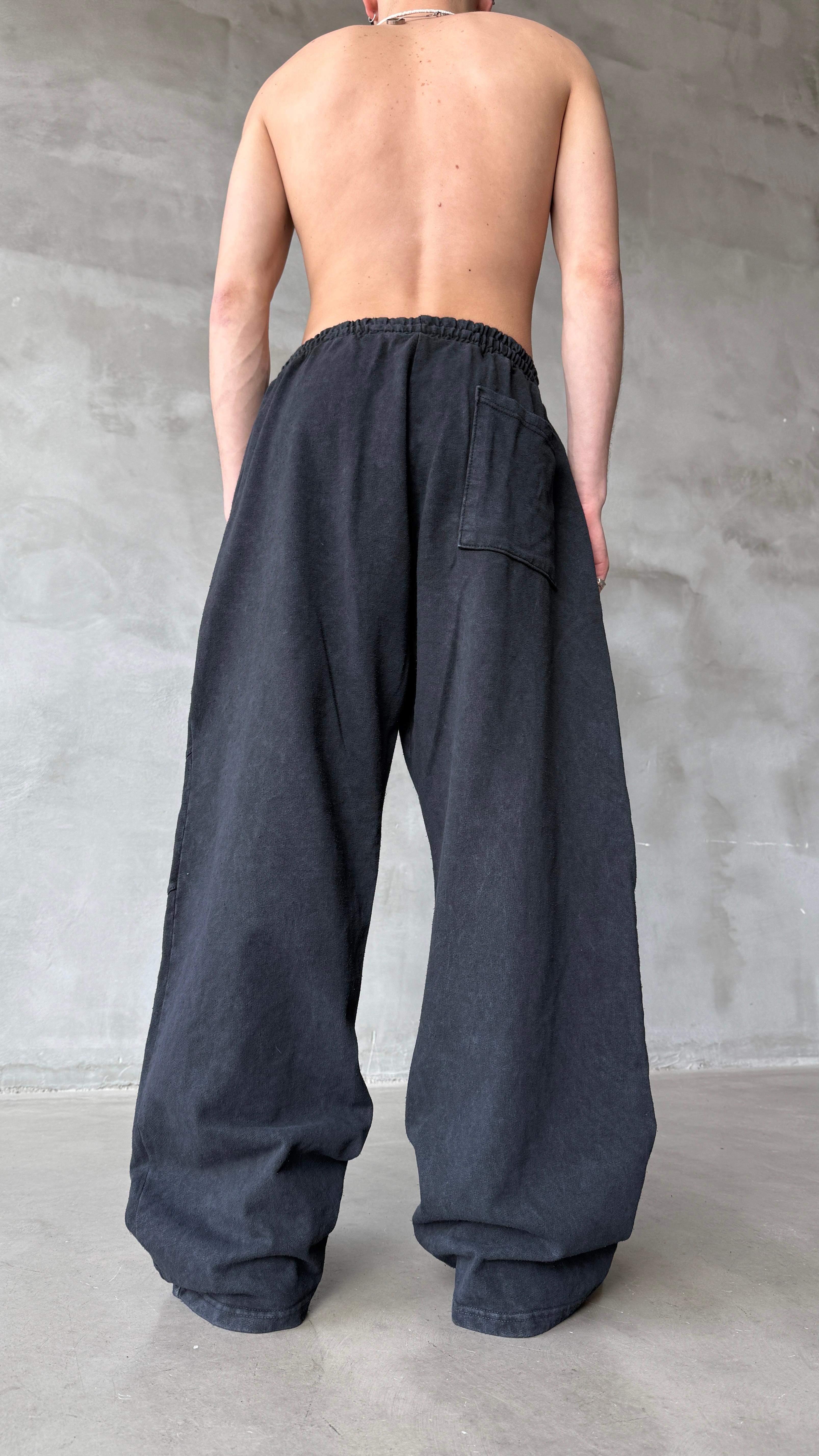 Claw Lines Antrasit Yıkamalı Mevsimlik Premium Baggy Sweatpant