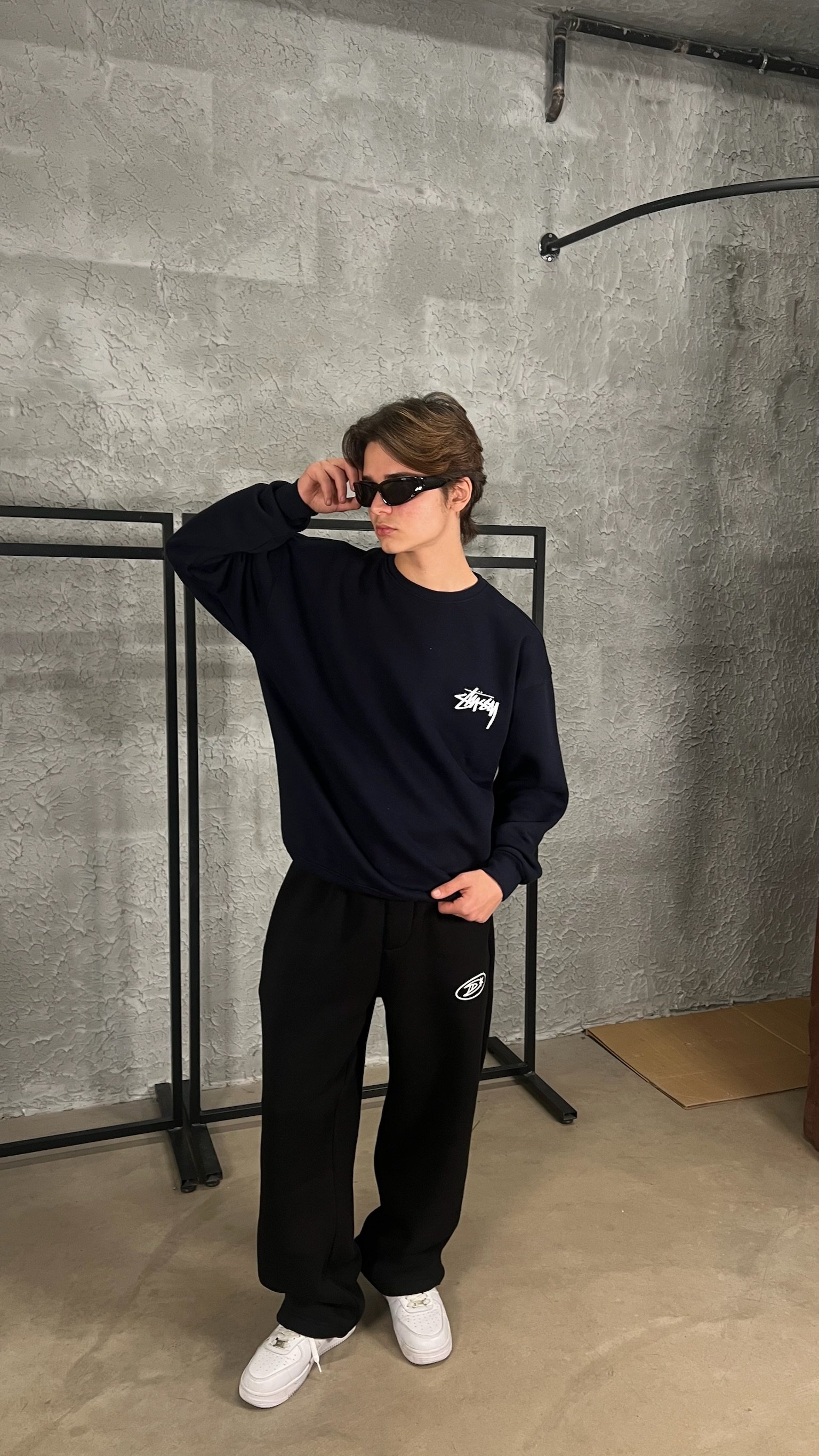 Koyu Lacivert S x N Oversize Sweatshirt 