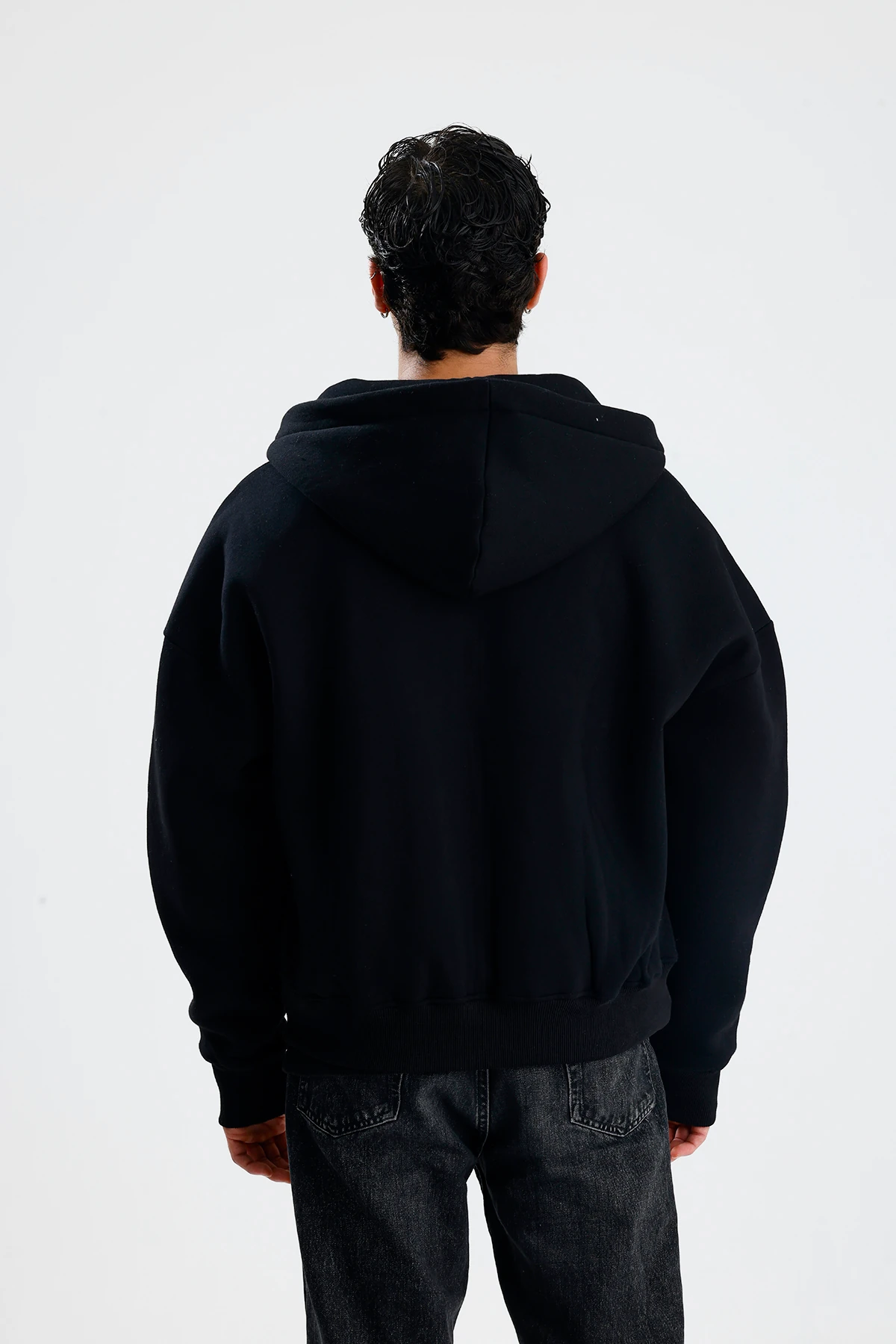 Basic Oversize Ziper Hoodie